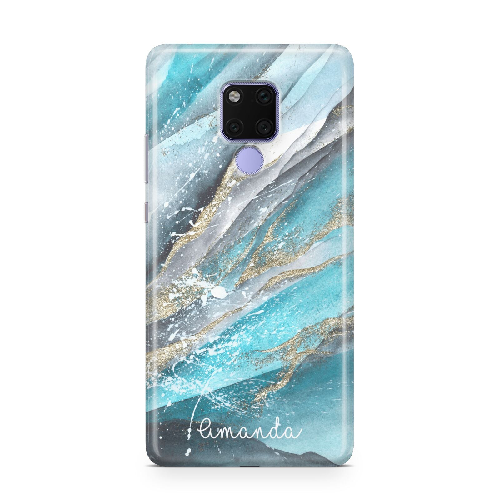 Blue Marble Custom Name Huawei Mate 20X Phone Case