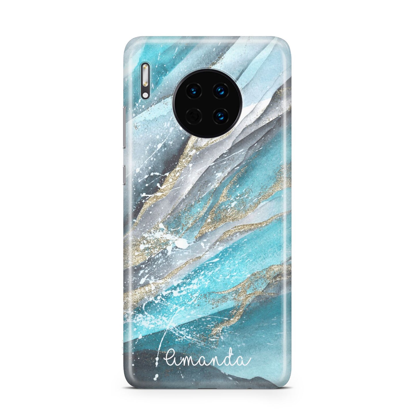 Blue Marble Custom Name Huawei Mate 30