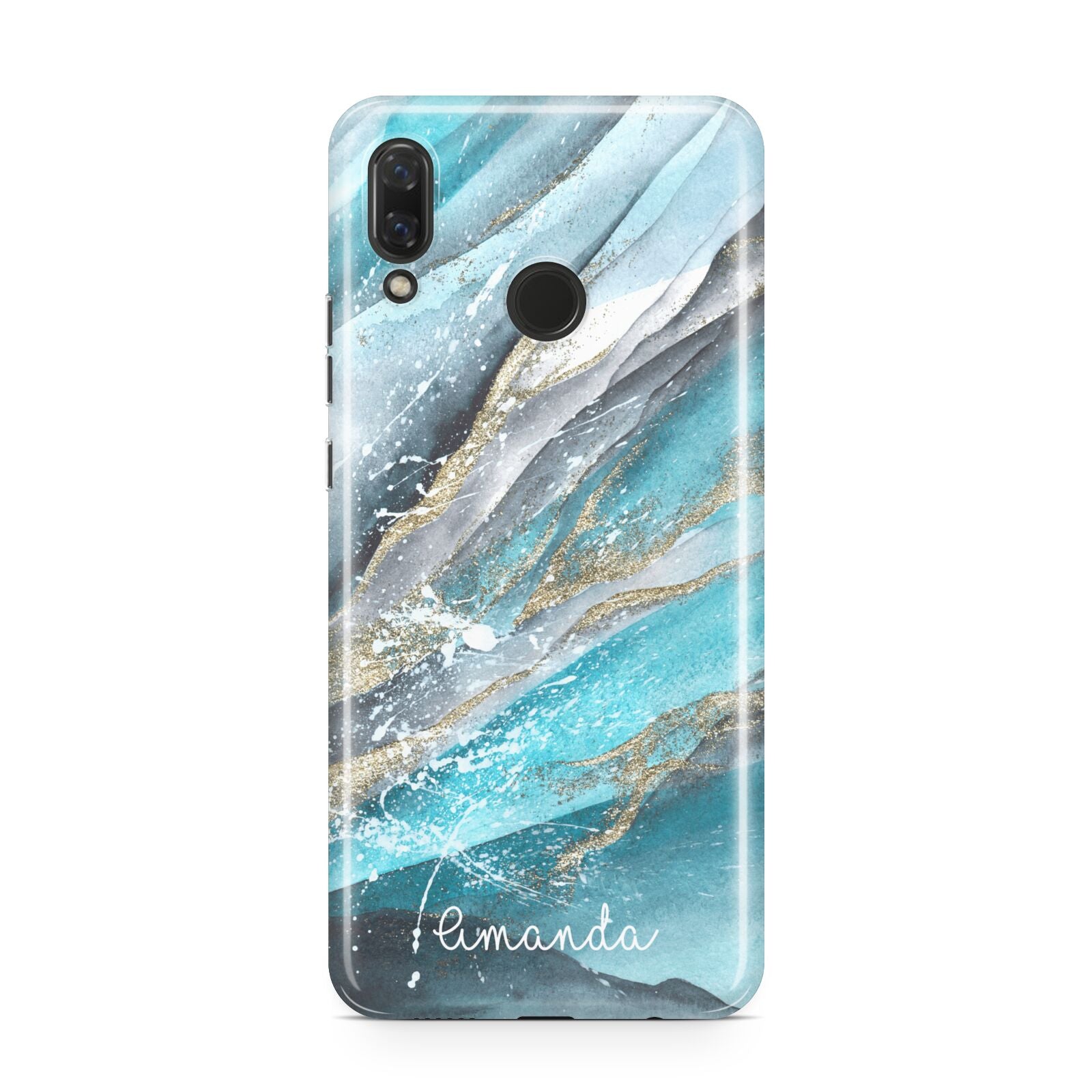 Blue Marble Custom Name Huawei Nova 3 Phone Case