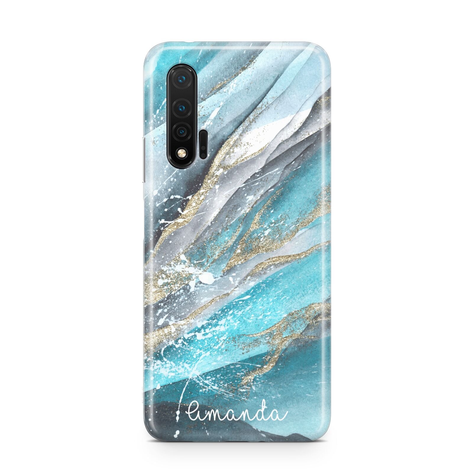 Blue Marble Custom Name Huawei Nova 6 Phone Case