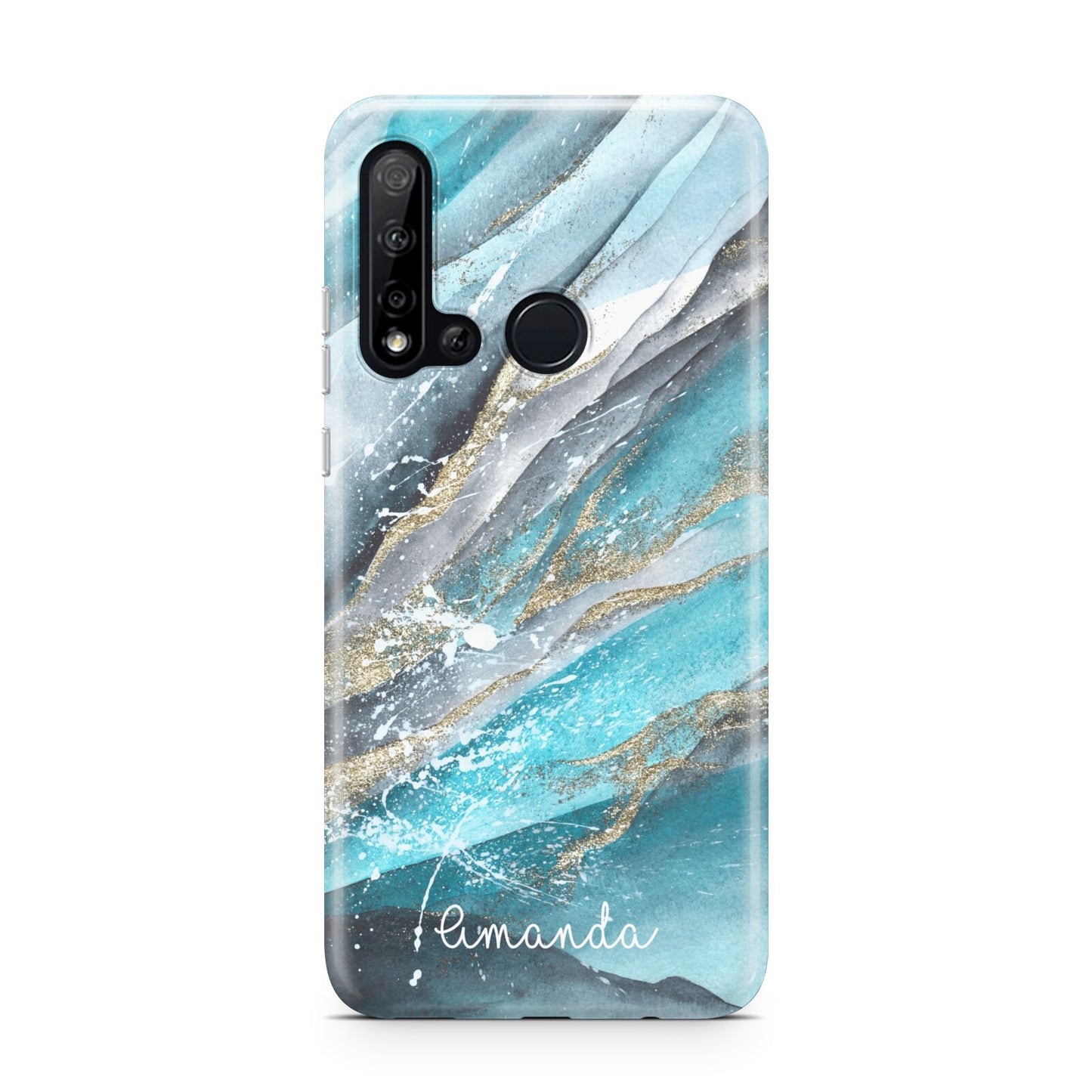 Blue Marble Custom Name Huawei P20 Lite 5G Phone Case