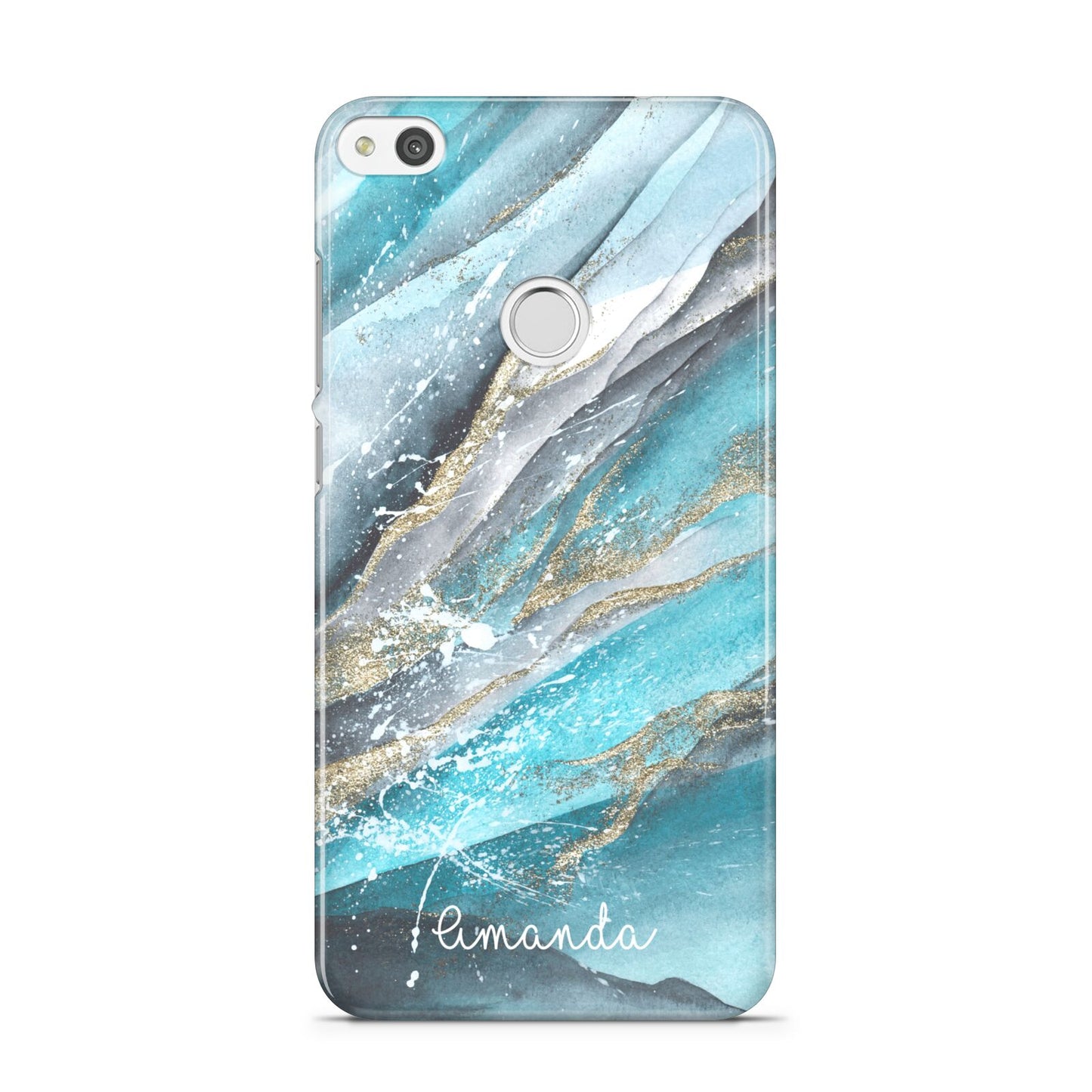 Blue Marble Custom Name Huawei P8 Lite Case