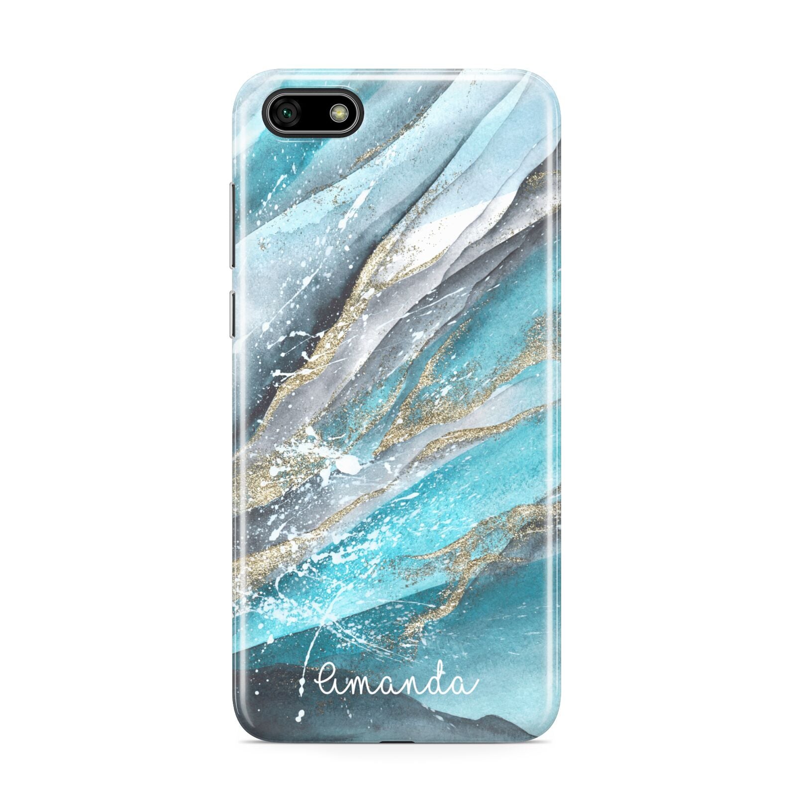 Blue Marble Custom Name Huawei Y5 Prime 2018 Phone Case