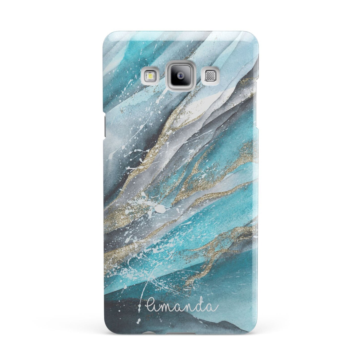 Blue Marble Custom Name Samsung Galaxy A7 2015 Case