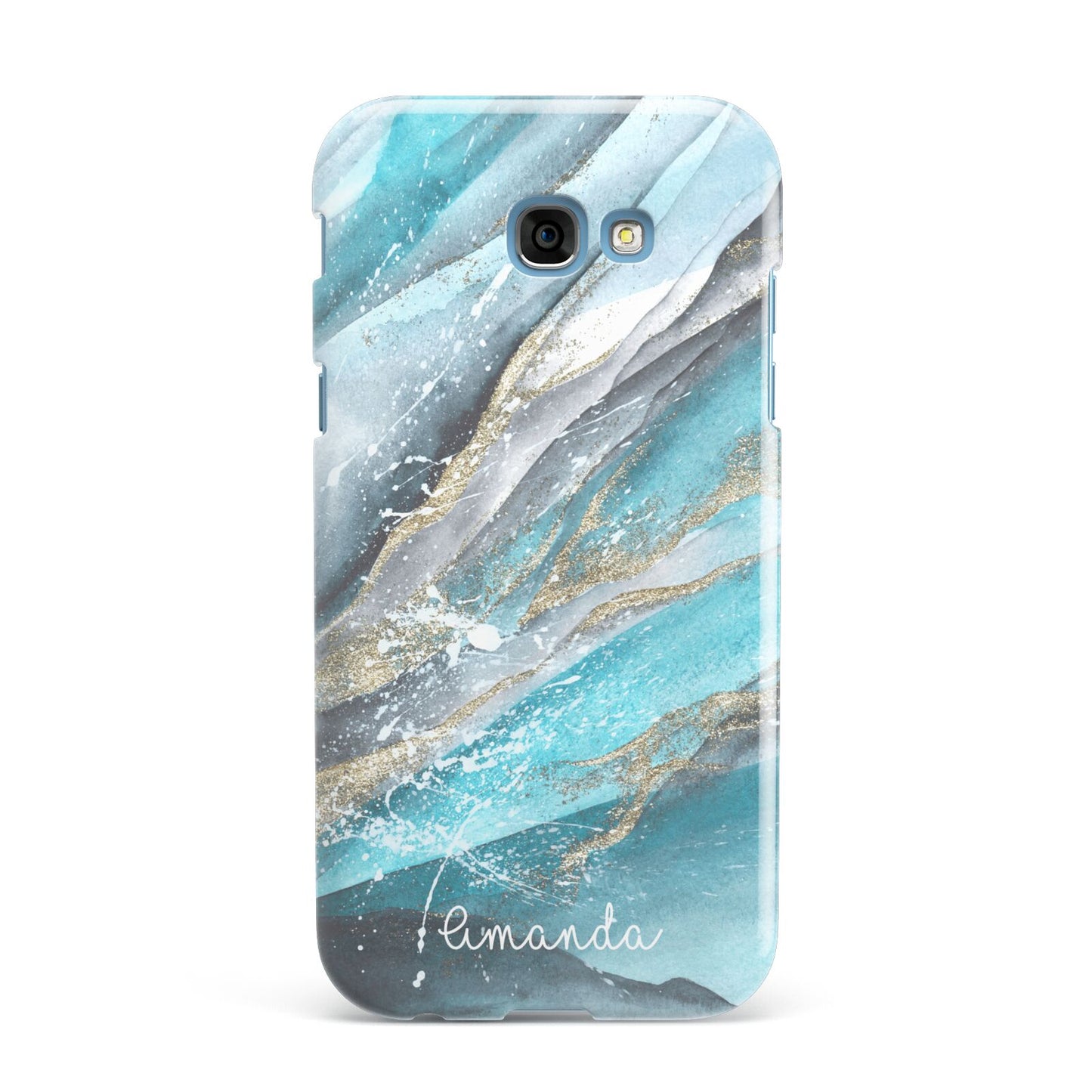 Blue Marble Custom Name Samsung Galaxy A7 2017 Case