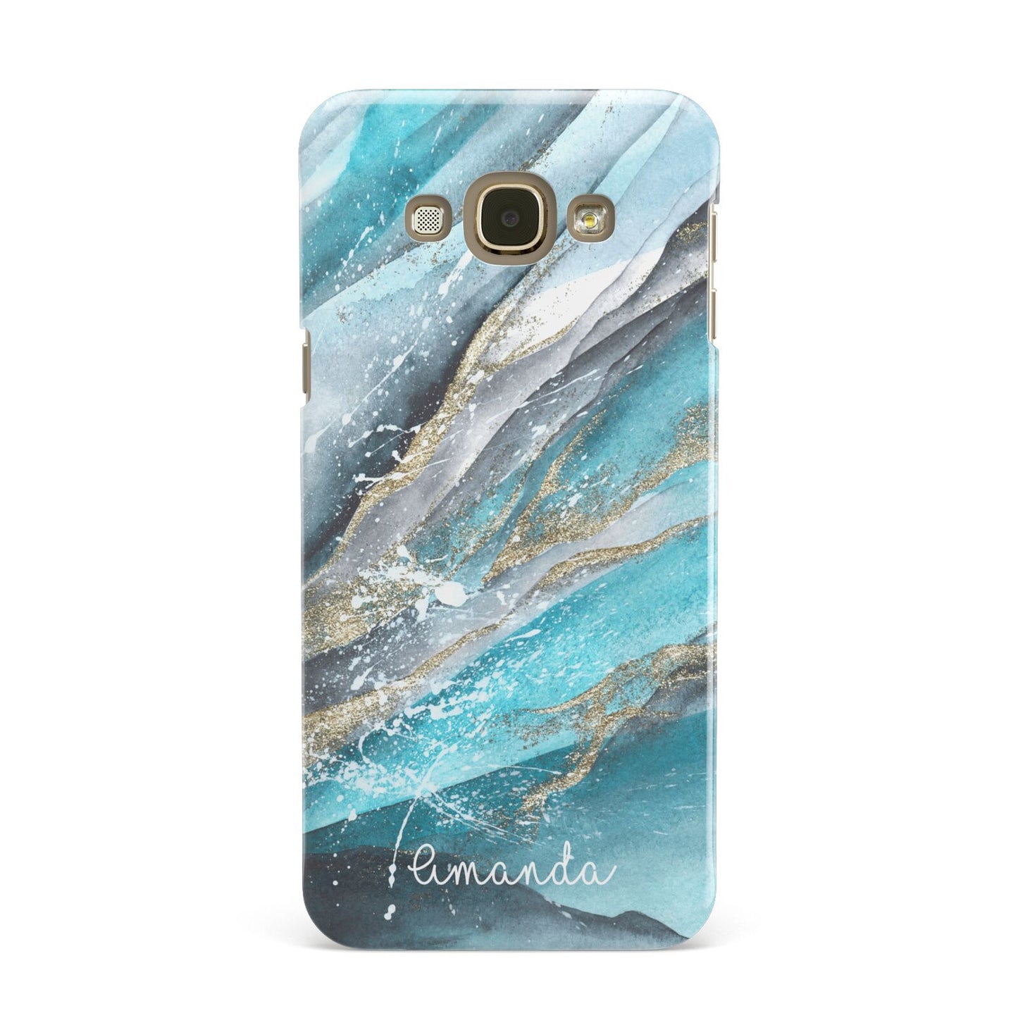 Blue Marble Custom Name Samsung Galaxy A8 Case