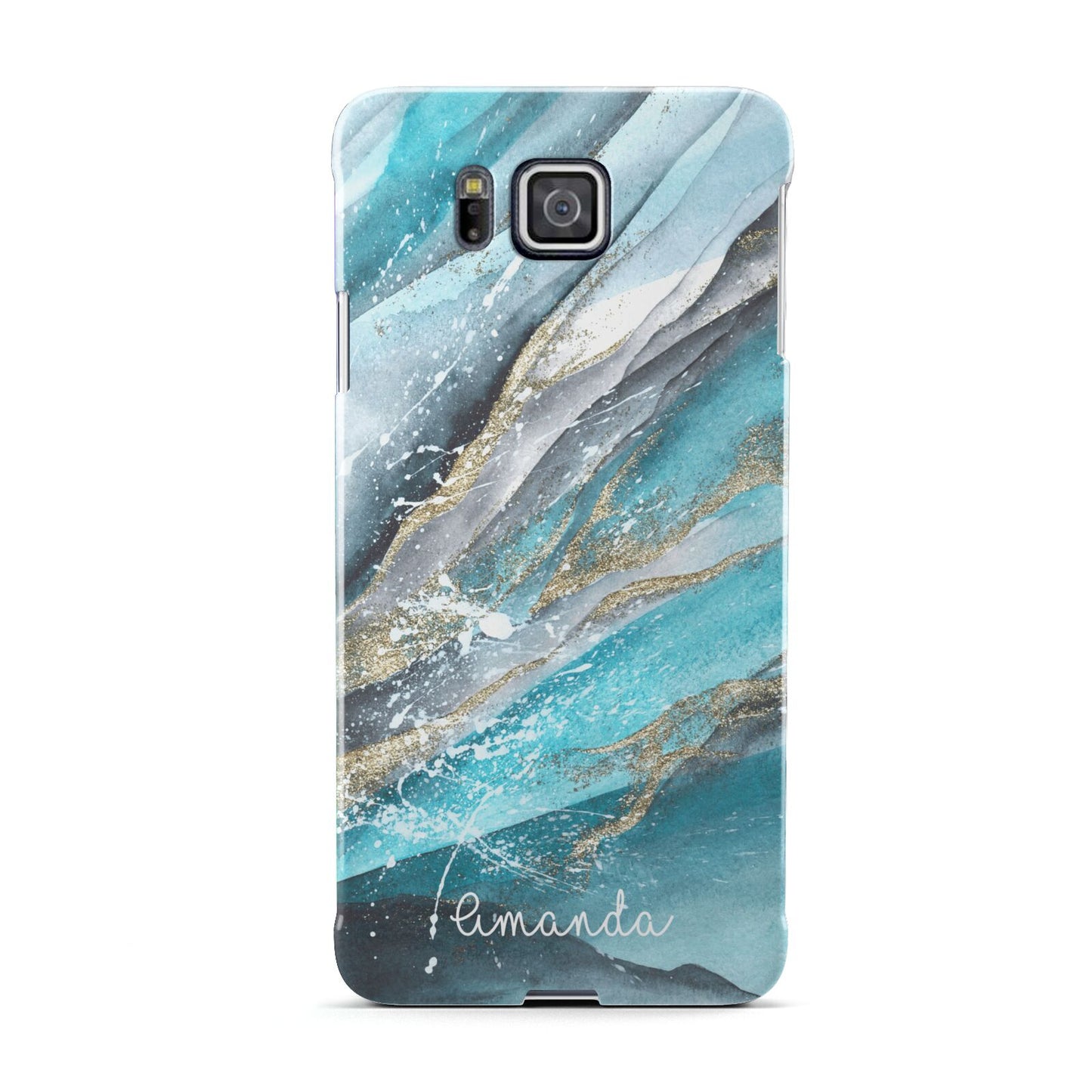 Blue Marble Custom Name Samsung Galaxy Alpha Case