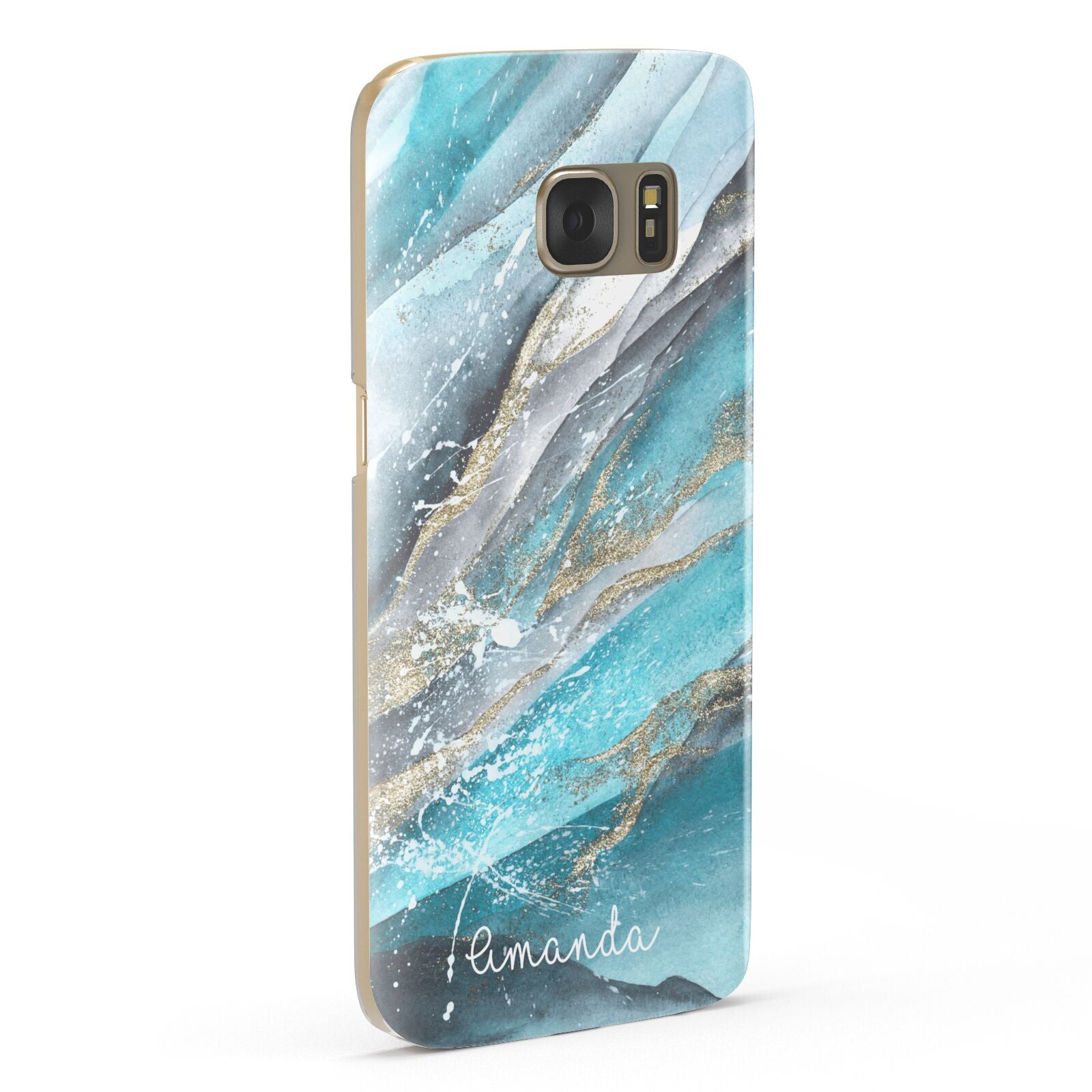 Blue Marble Custom Name Samsung Galaxy Case Fourty Five Degrees