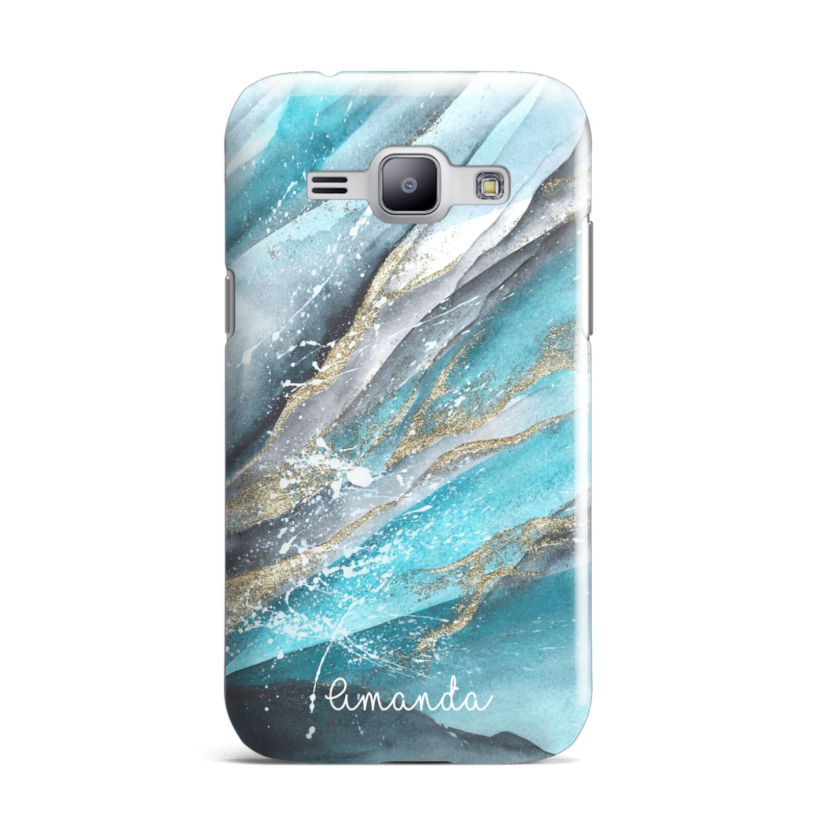 Blue Marble Custom Name Samsung Galaxy J1 2015 Case