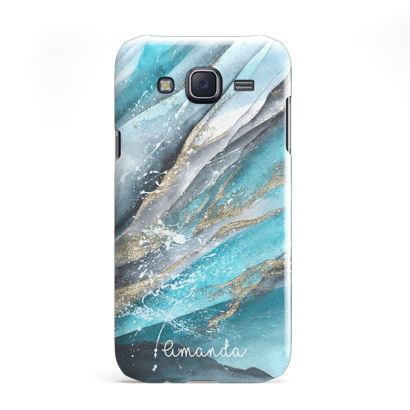 Blue Marble Custom Name Samsung Galaxy J5 Case