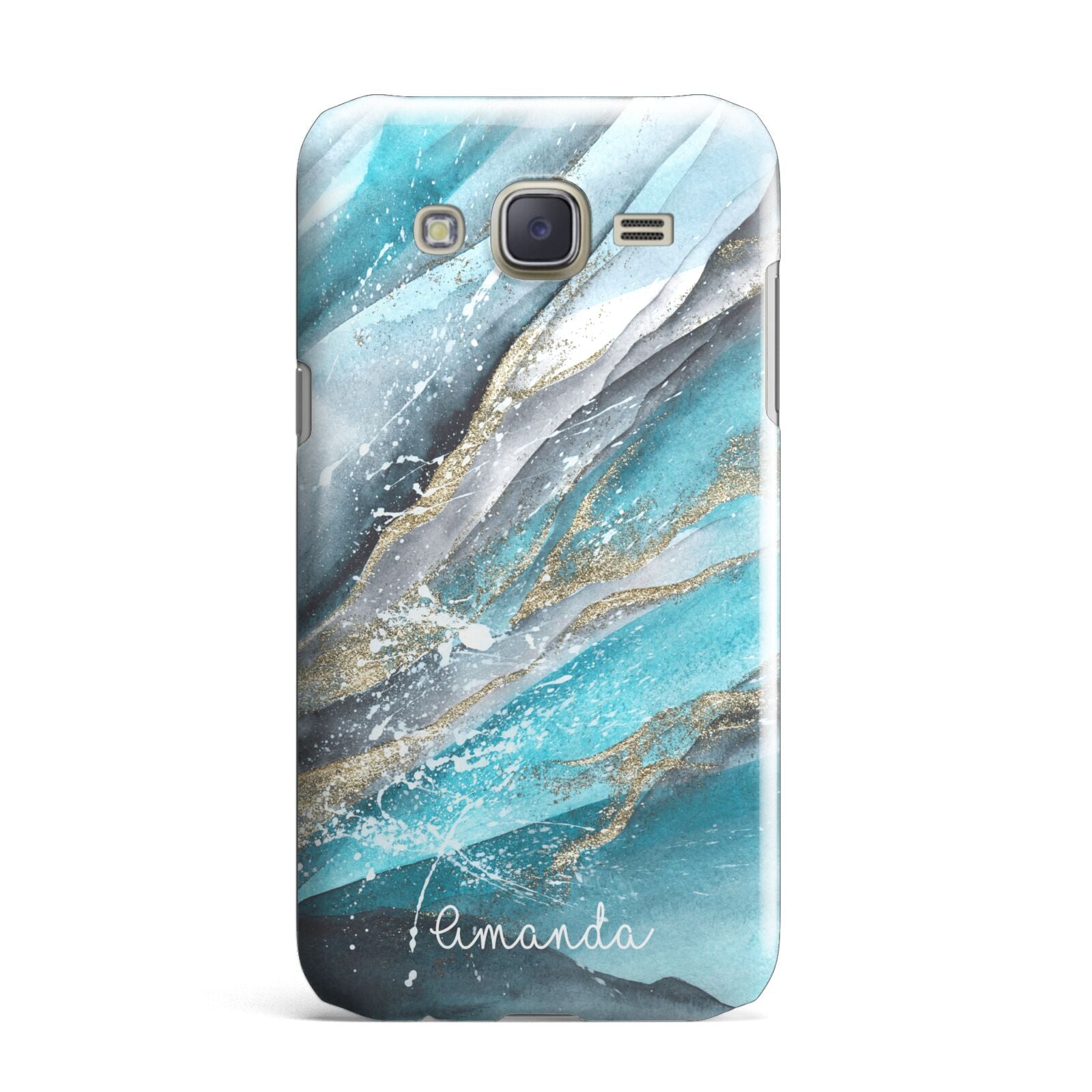 Blue Marble Custom Name Samsung Galaxy J7 Case