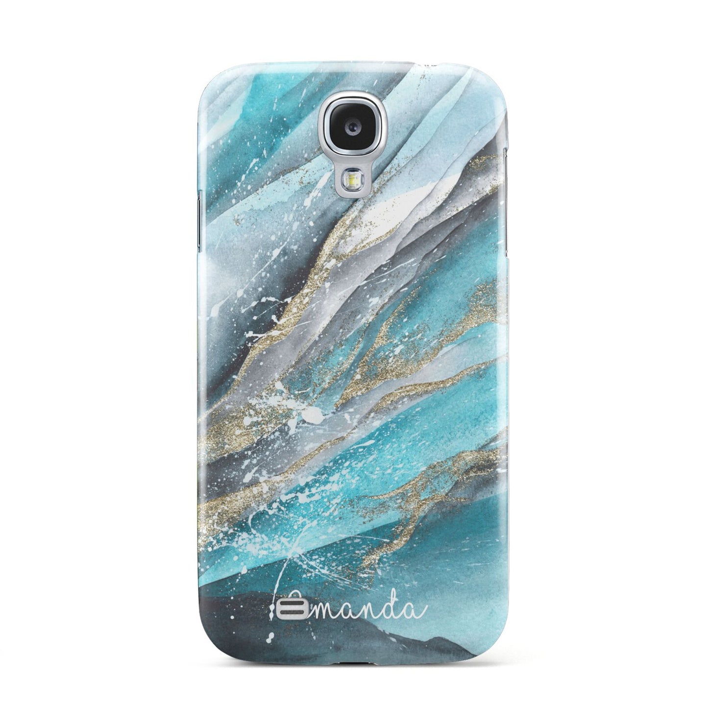 Blue Marble Custom Name Samsung Galaxy S4 Case