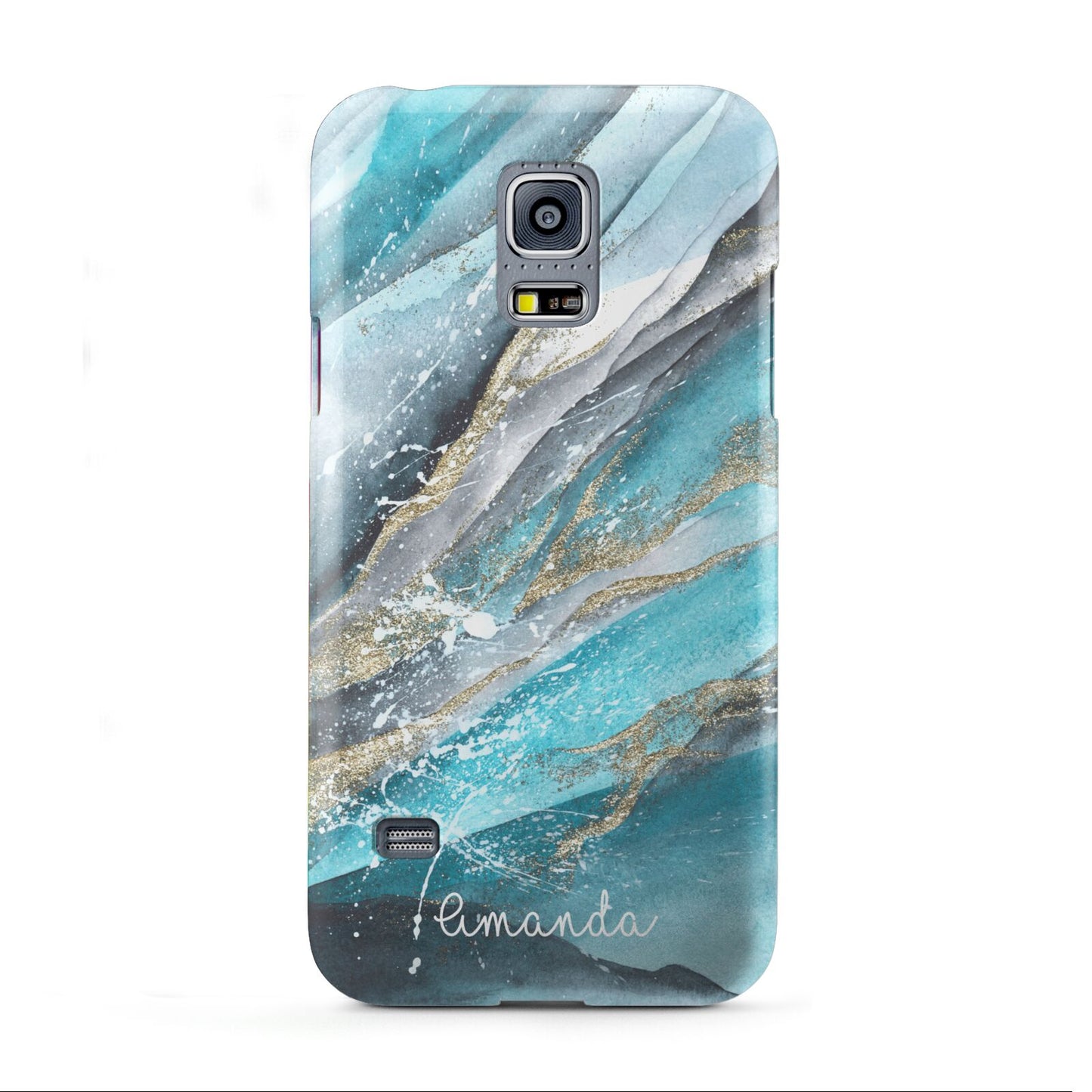 Blue Marble Custom Name Samsung Galaxy S5 Mini Case