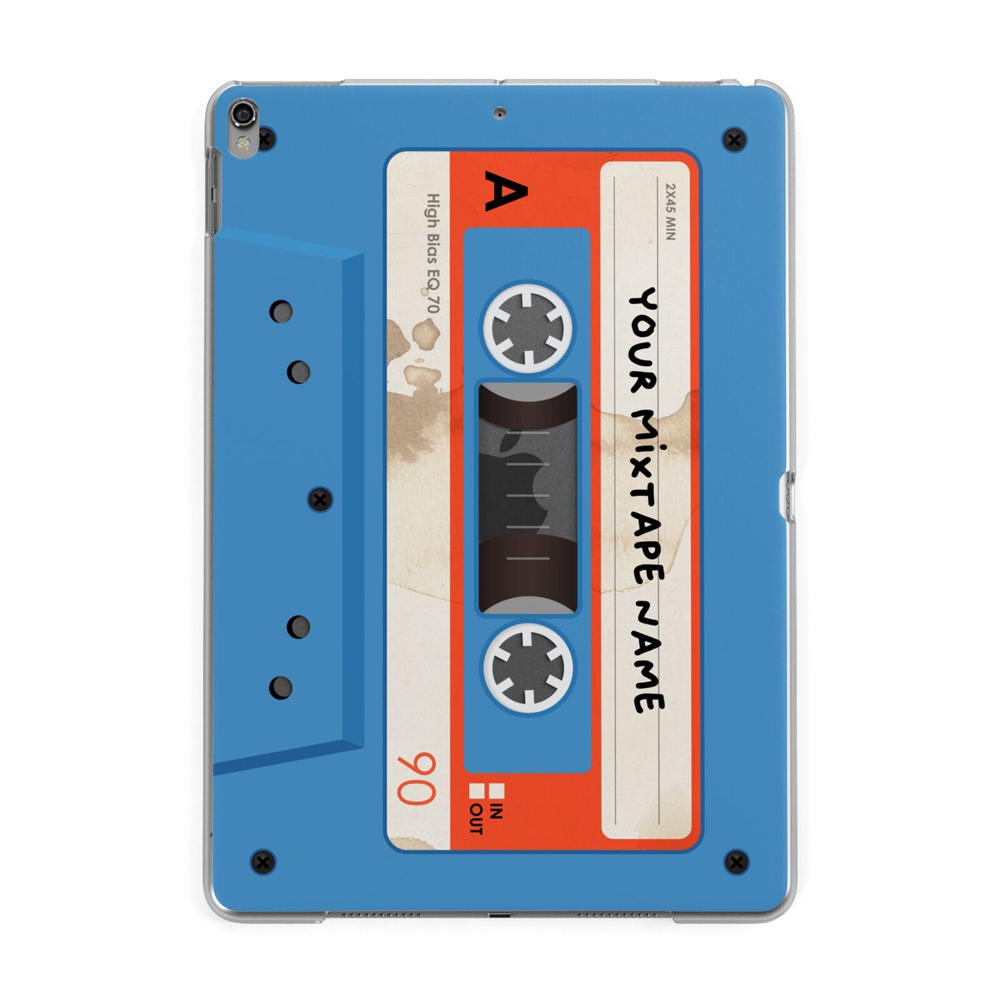 Blue Mixtape Custom Apple iPad Grey Case