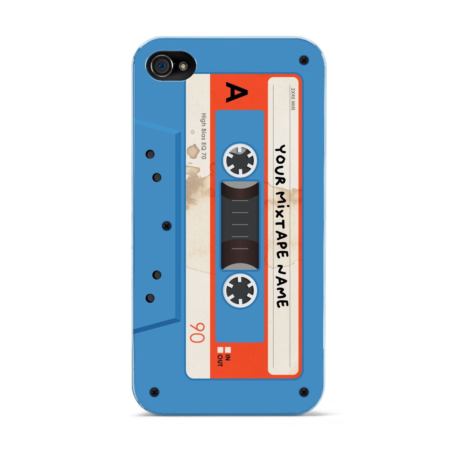 Blue Mixtape Custom Apple iPhone 4s Case