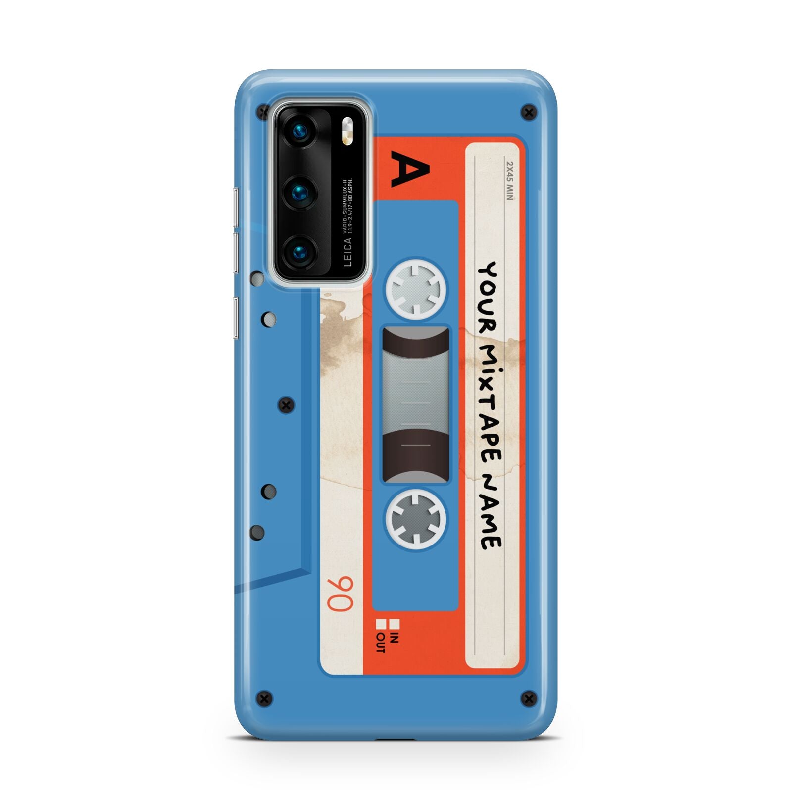 Blue Mixtape Custom Huawei P40 Phone Case