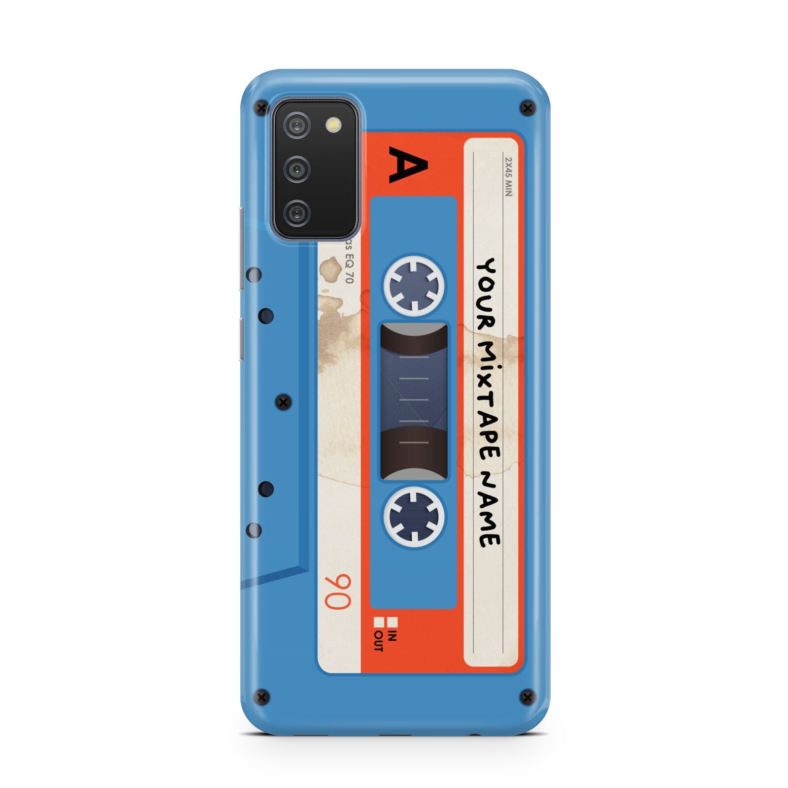 Blue Mixtape Custom Samsung A02s Case