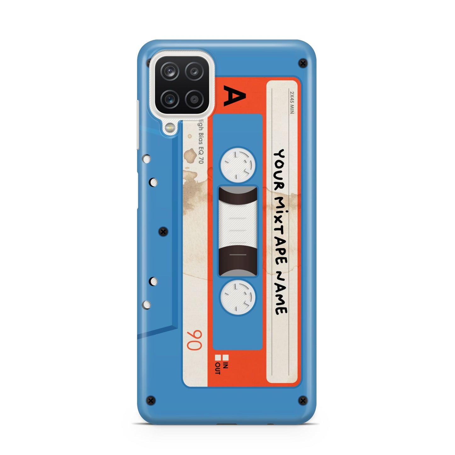 Blue Mixtape Custom Samsung A12 Case