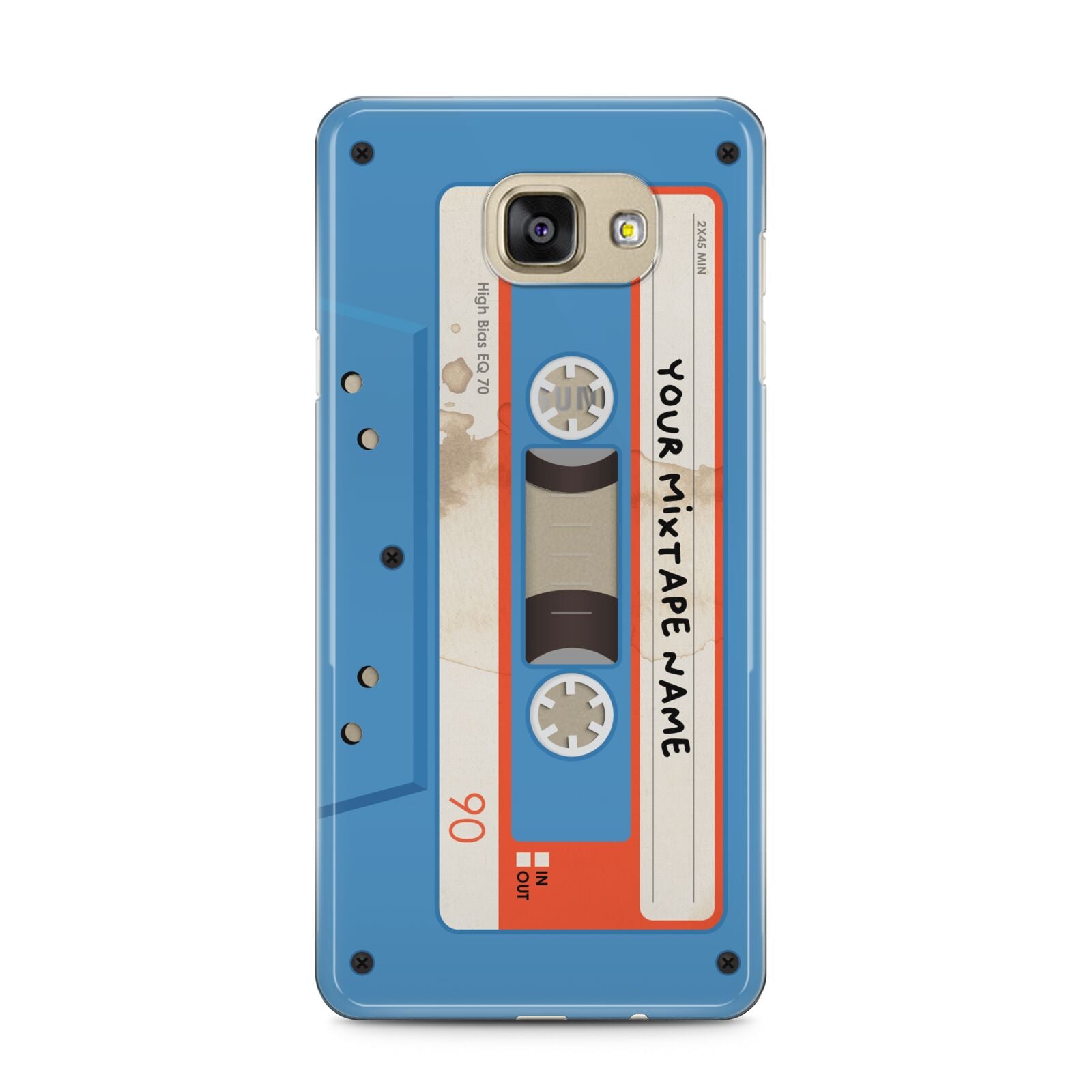 Blue Mixtape Custom Samsung Galaxy A5 2016 Case on gold phone