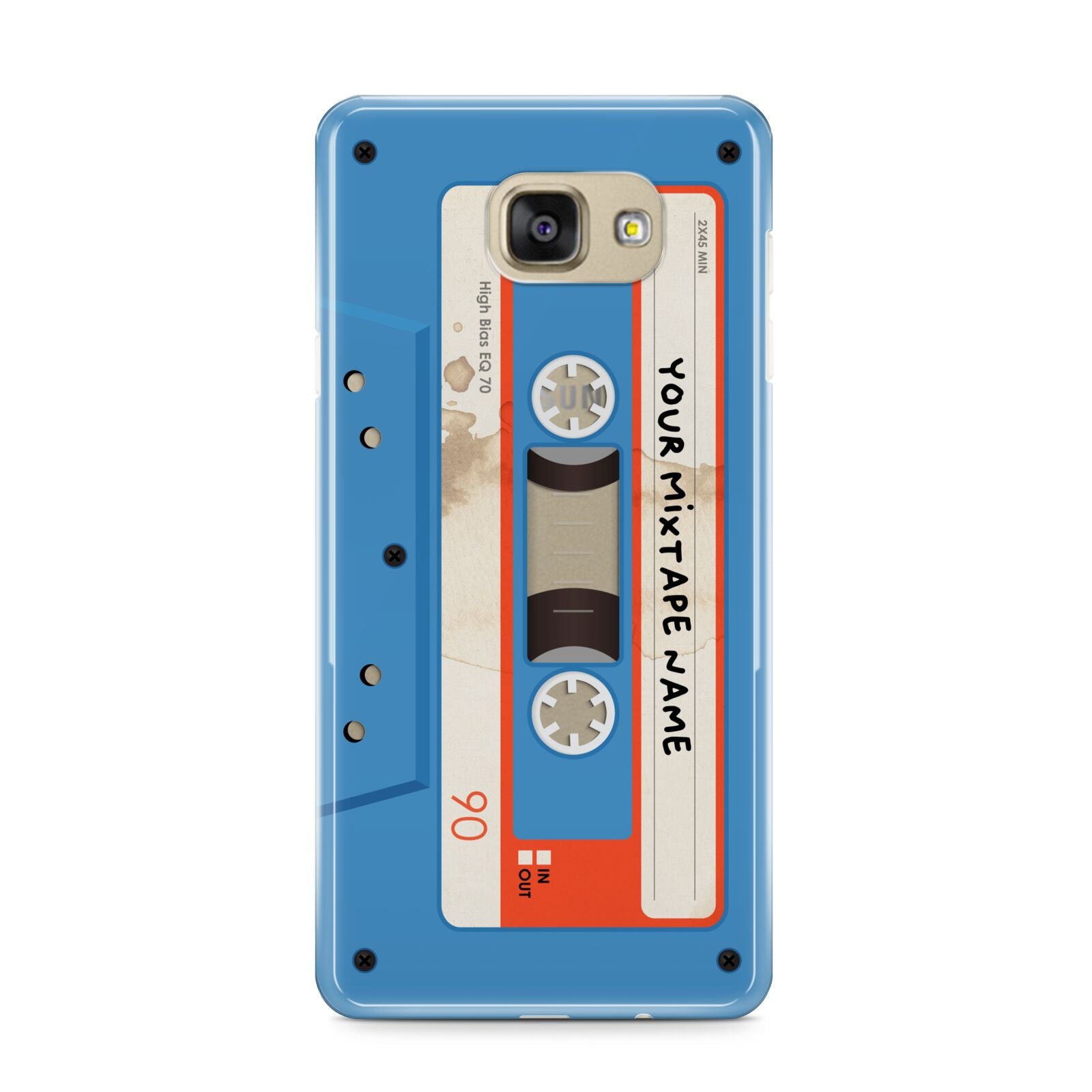 Blue Mixtape Custom Samsung Galaxy A9 2016 Case on gold phone