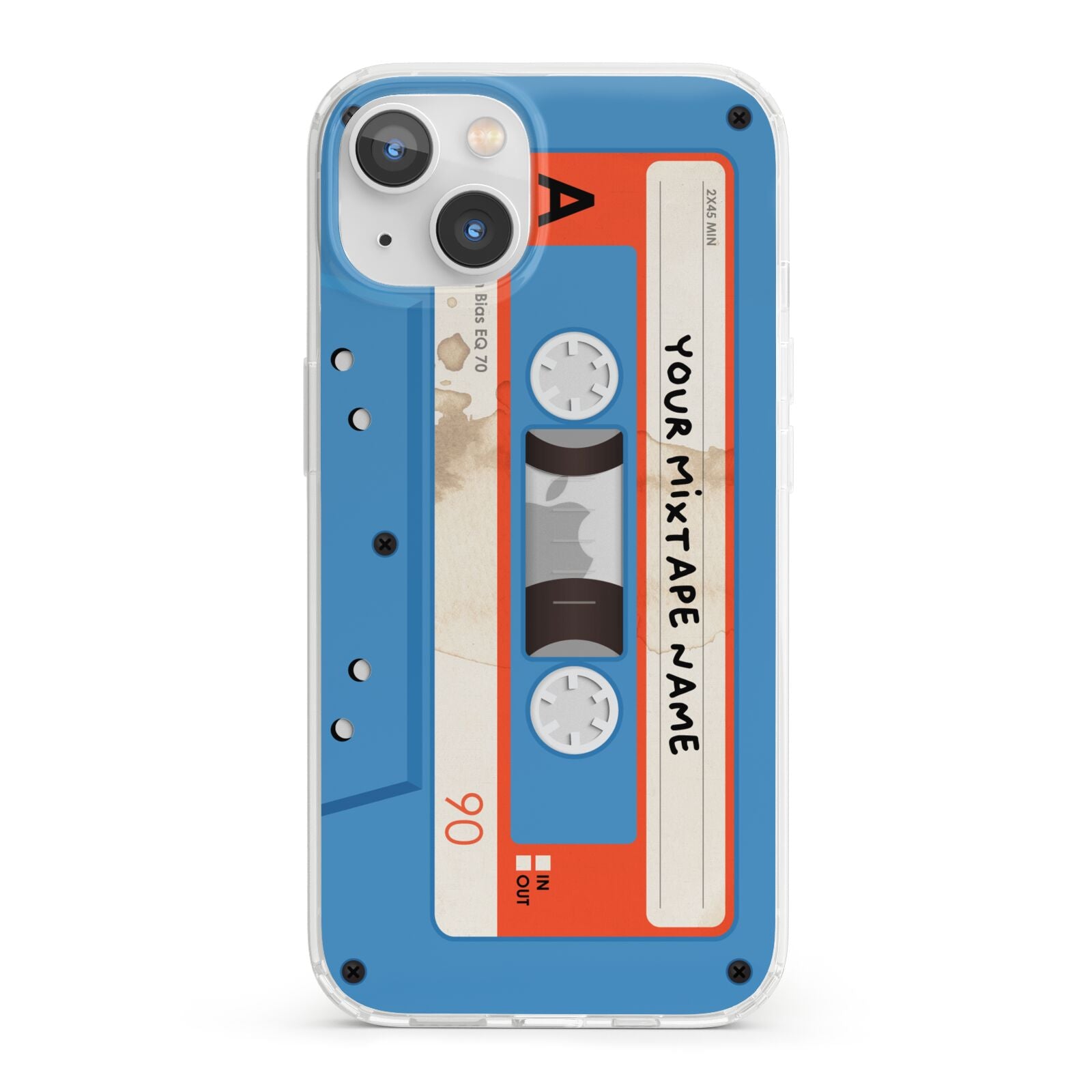 Blue Mixtape Custom iPhone 13 Clear Bumper Case