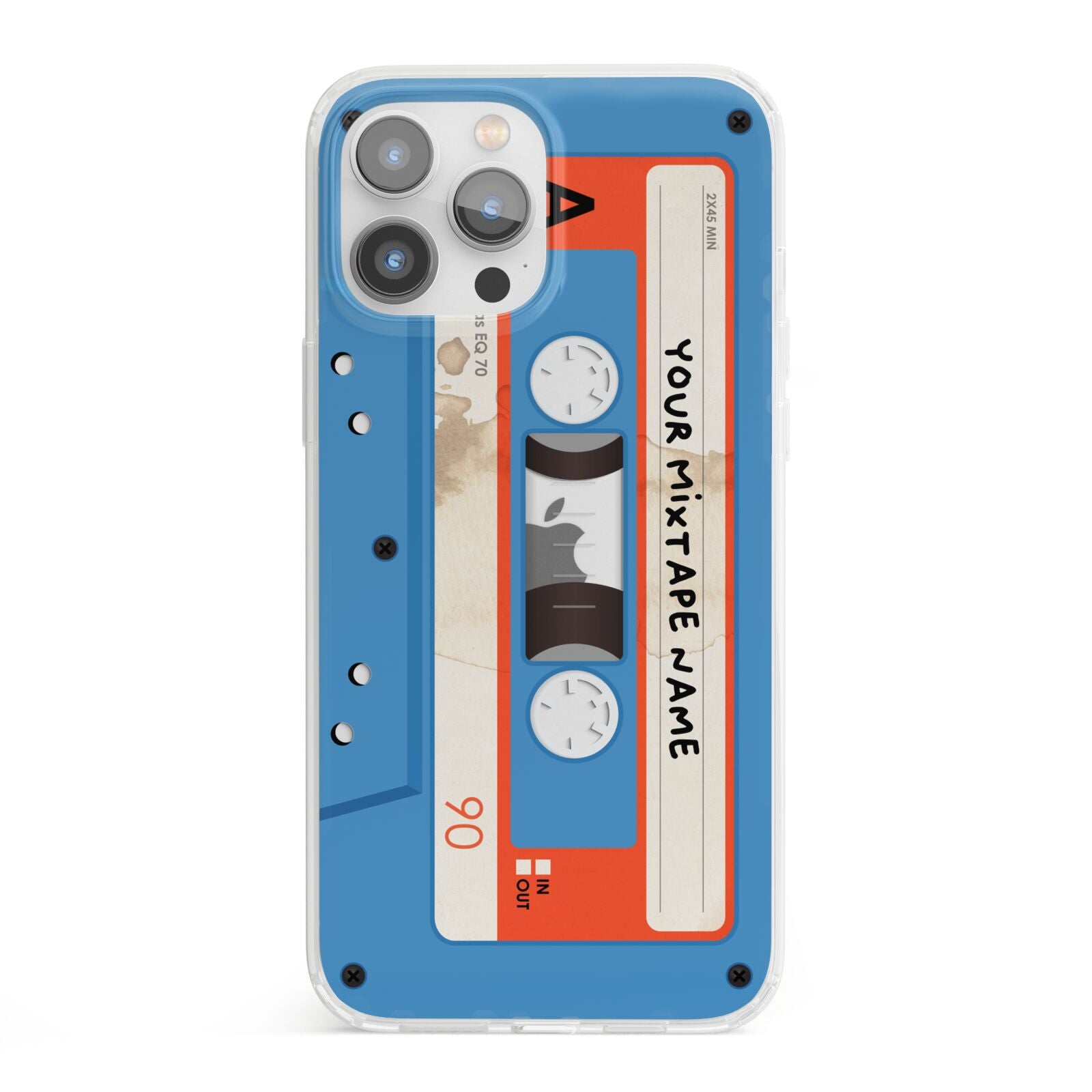 Blue Mixtape Custom iPhone 13 Pro Max Clear Bumper Case