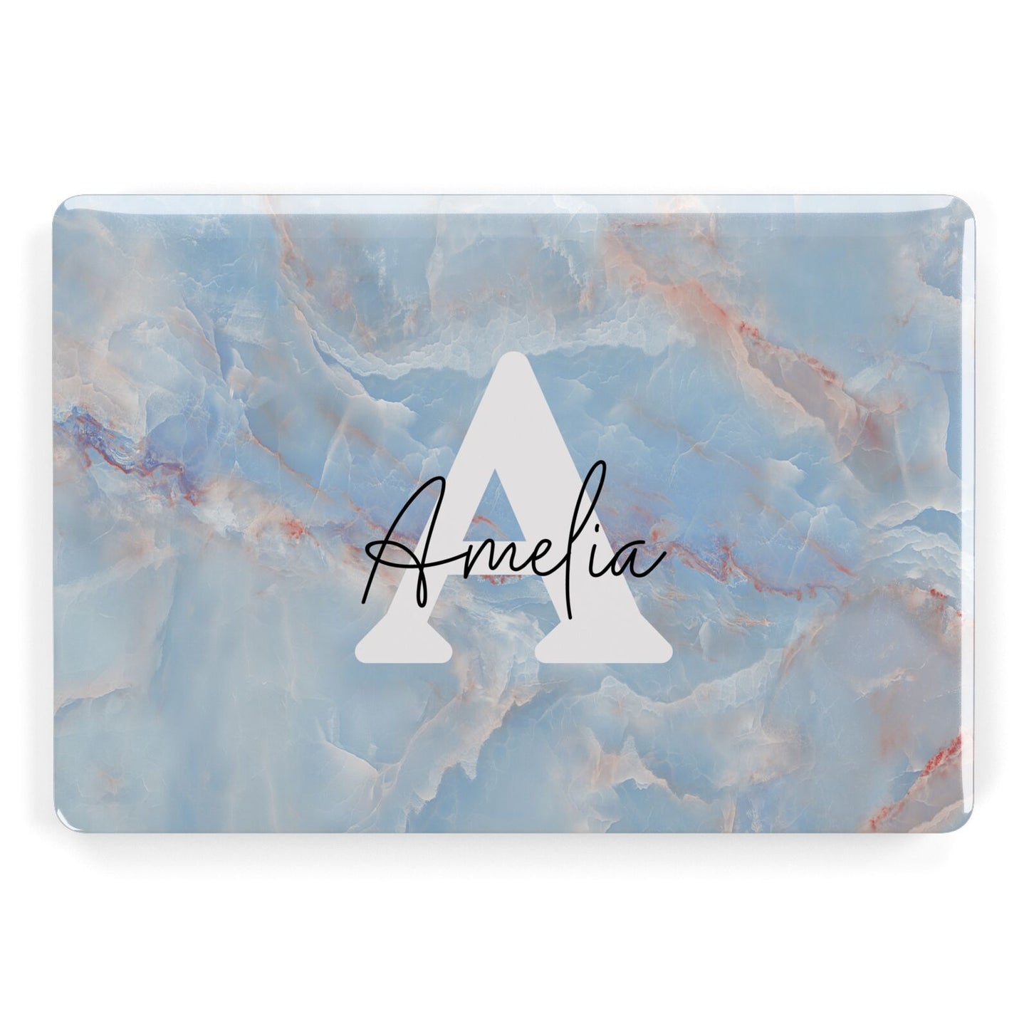 Blue Onyx Marble Apple MacBook Case