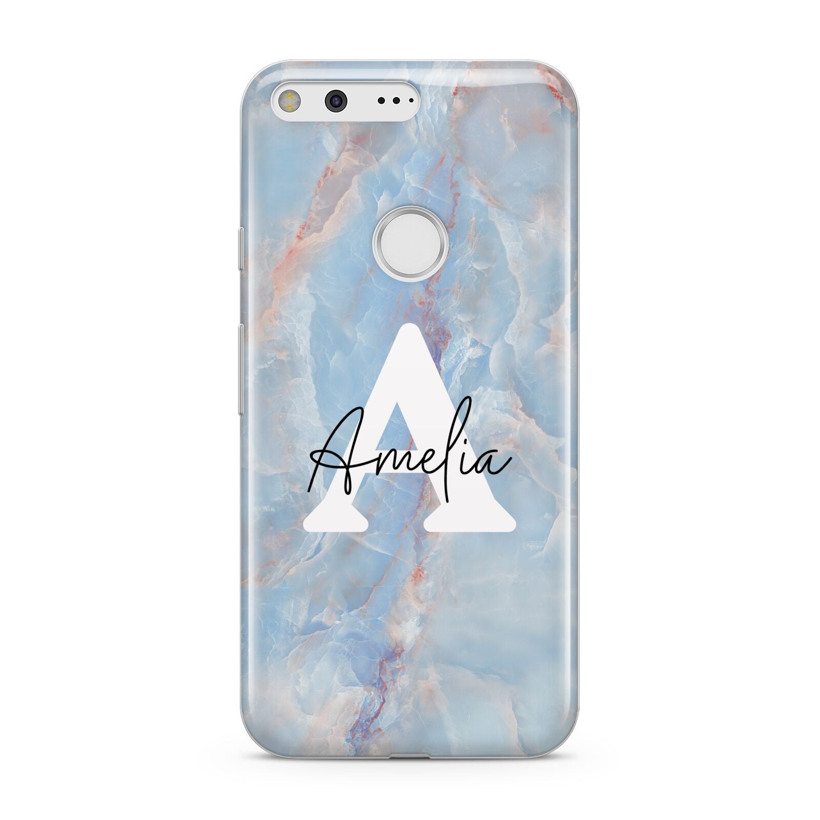 Blue Onyx Marble Google Pixel Case