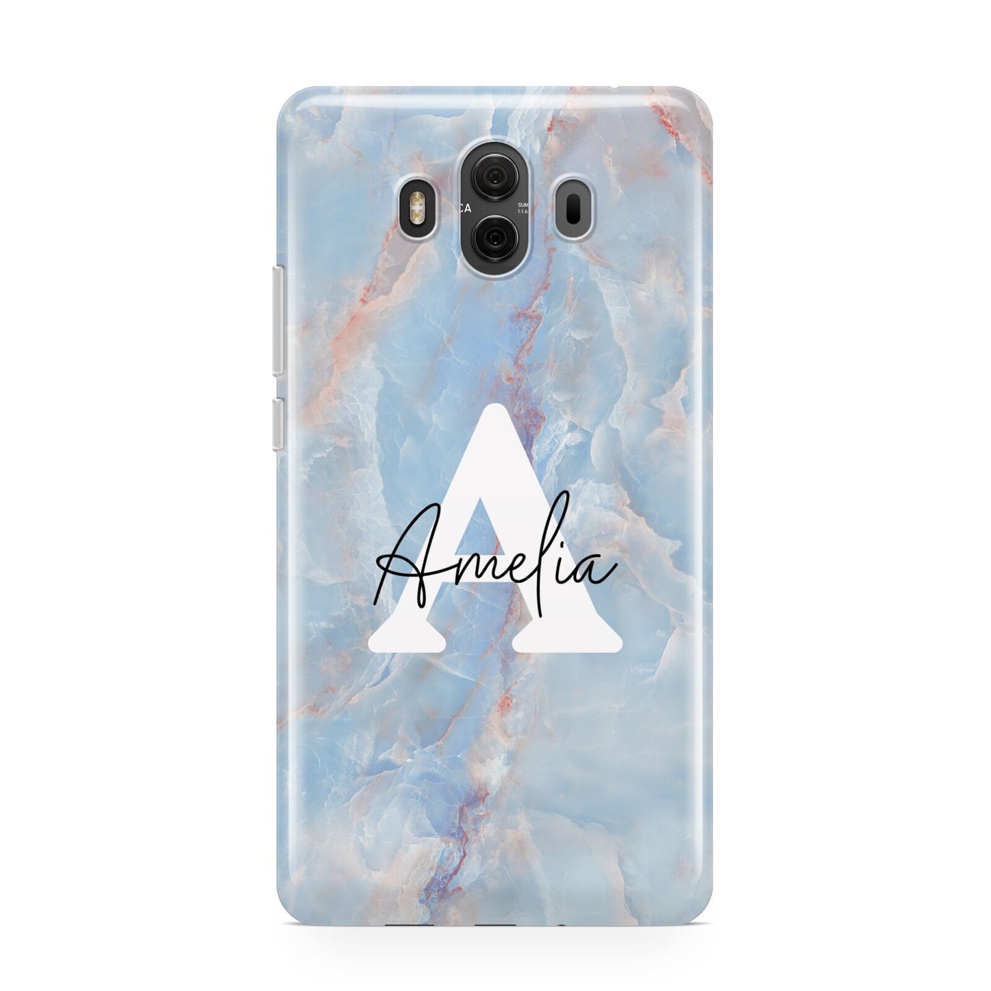 Blue Onyx Marble Huawei Mate 10 Protective Phone Case