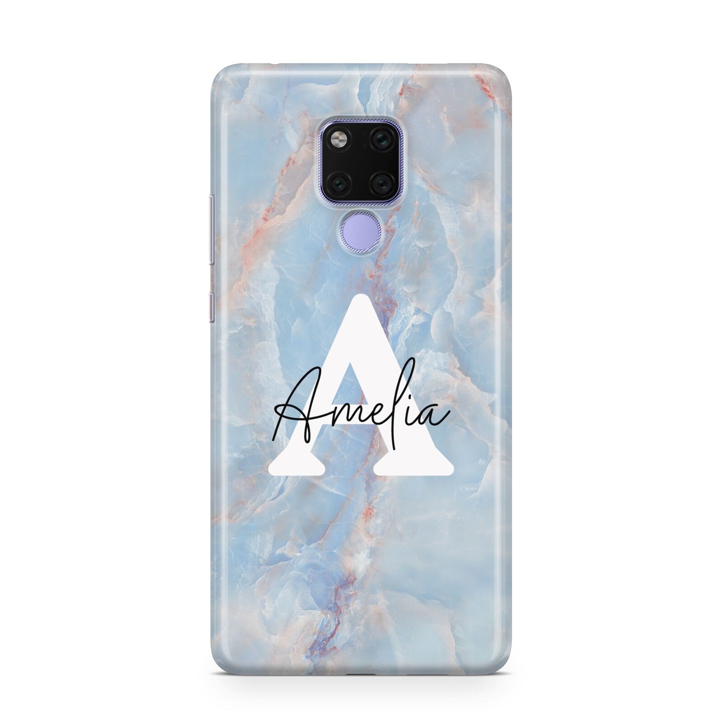 Blue Onyx Marble Huawei Mate 20X Phone Case