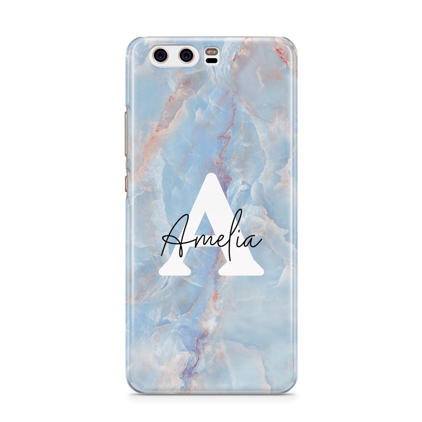 Blue Onyx Marble Huawei P10 Phone Case