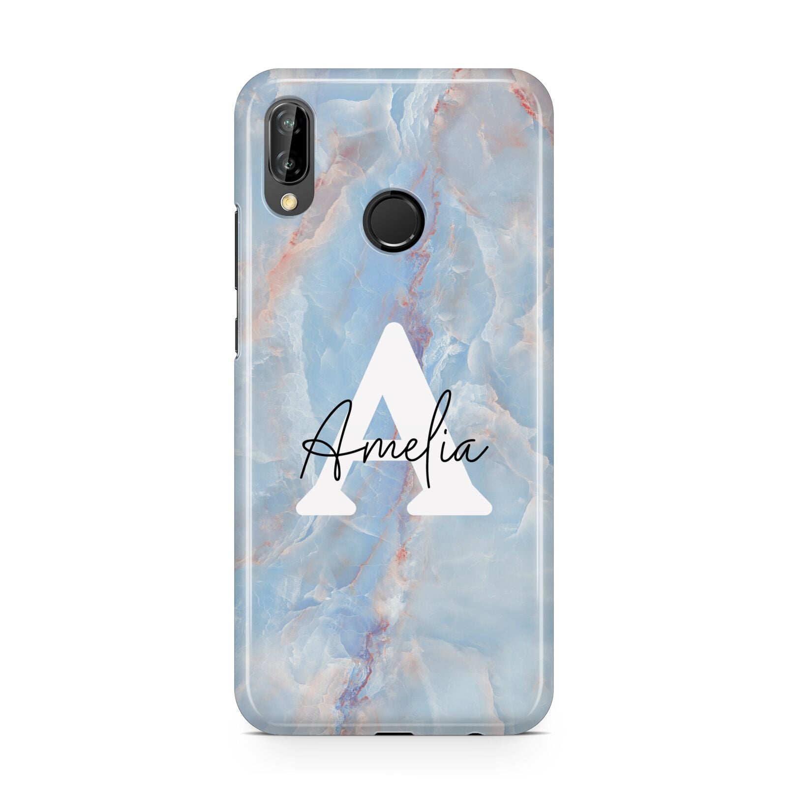 Blue Onyx Marble Huawei P20 Lite Phone Case