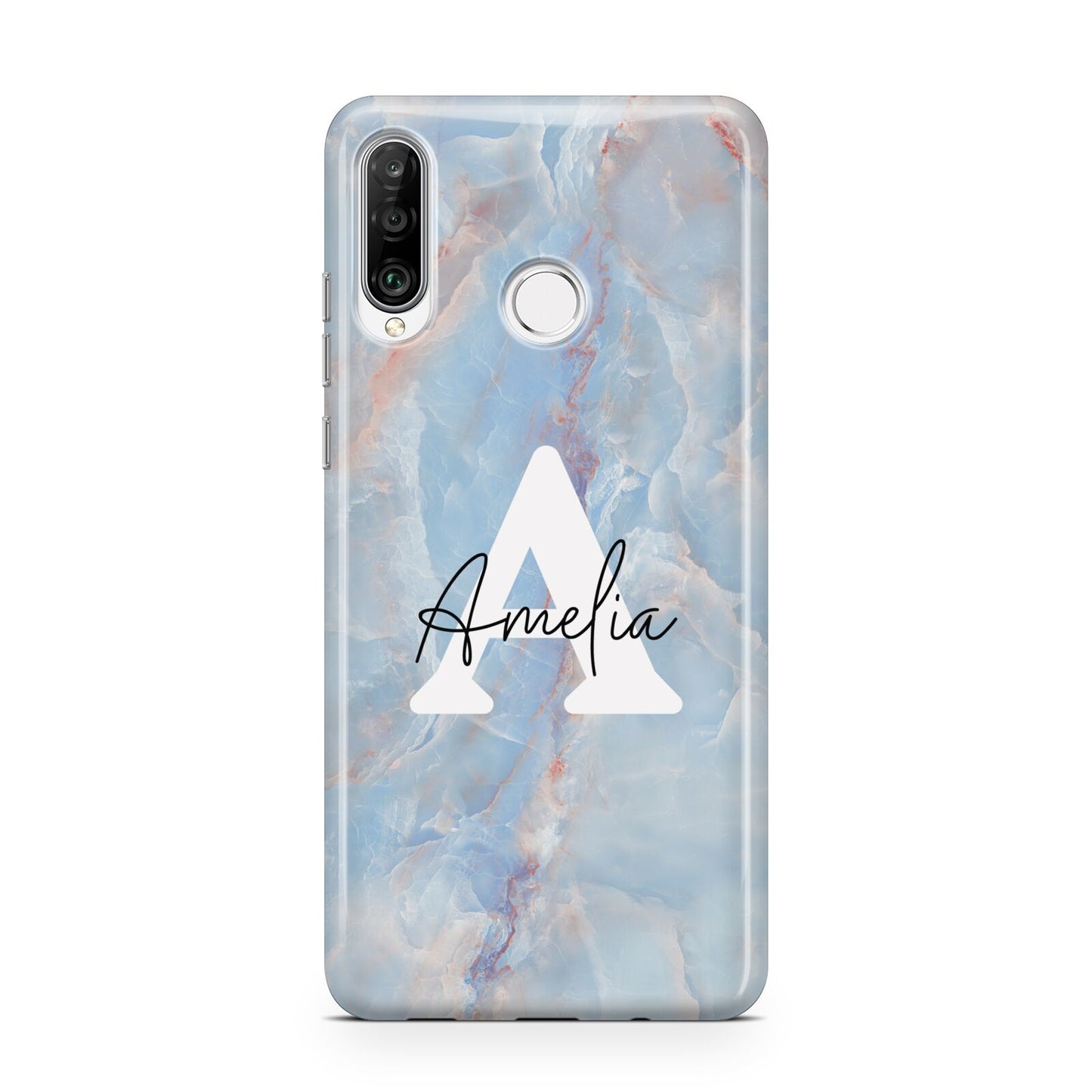 Blue Onyx Marble Huawei P30 Lite Phone Case