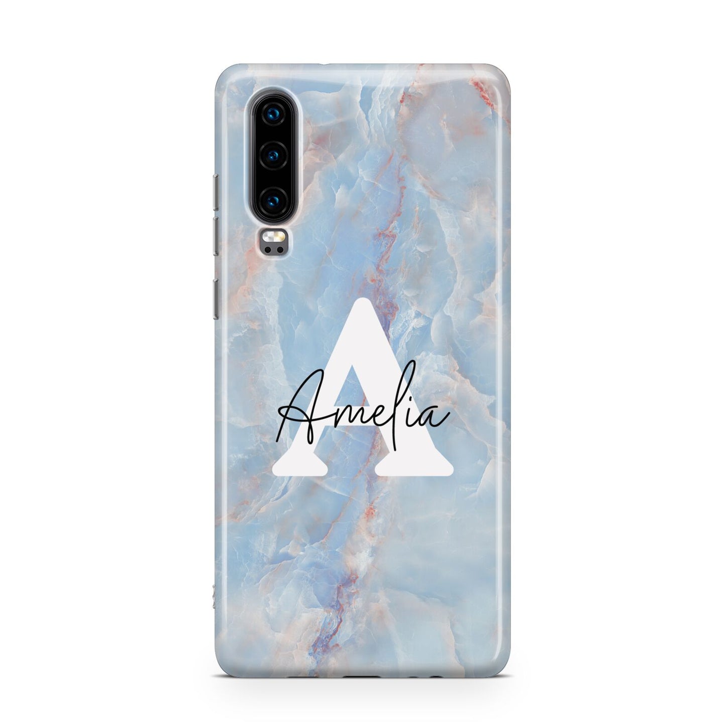 Blue Onyx Marble Huawei P30 Phone Case