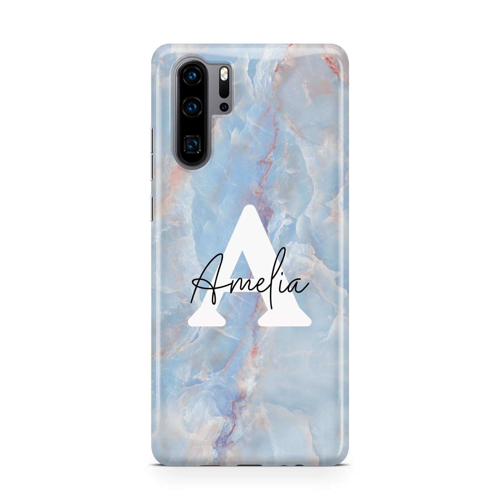 Blue Onyx Marble Huawei P30 Pro Phone Case