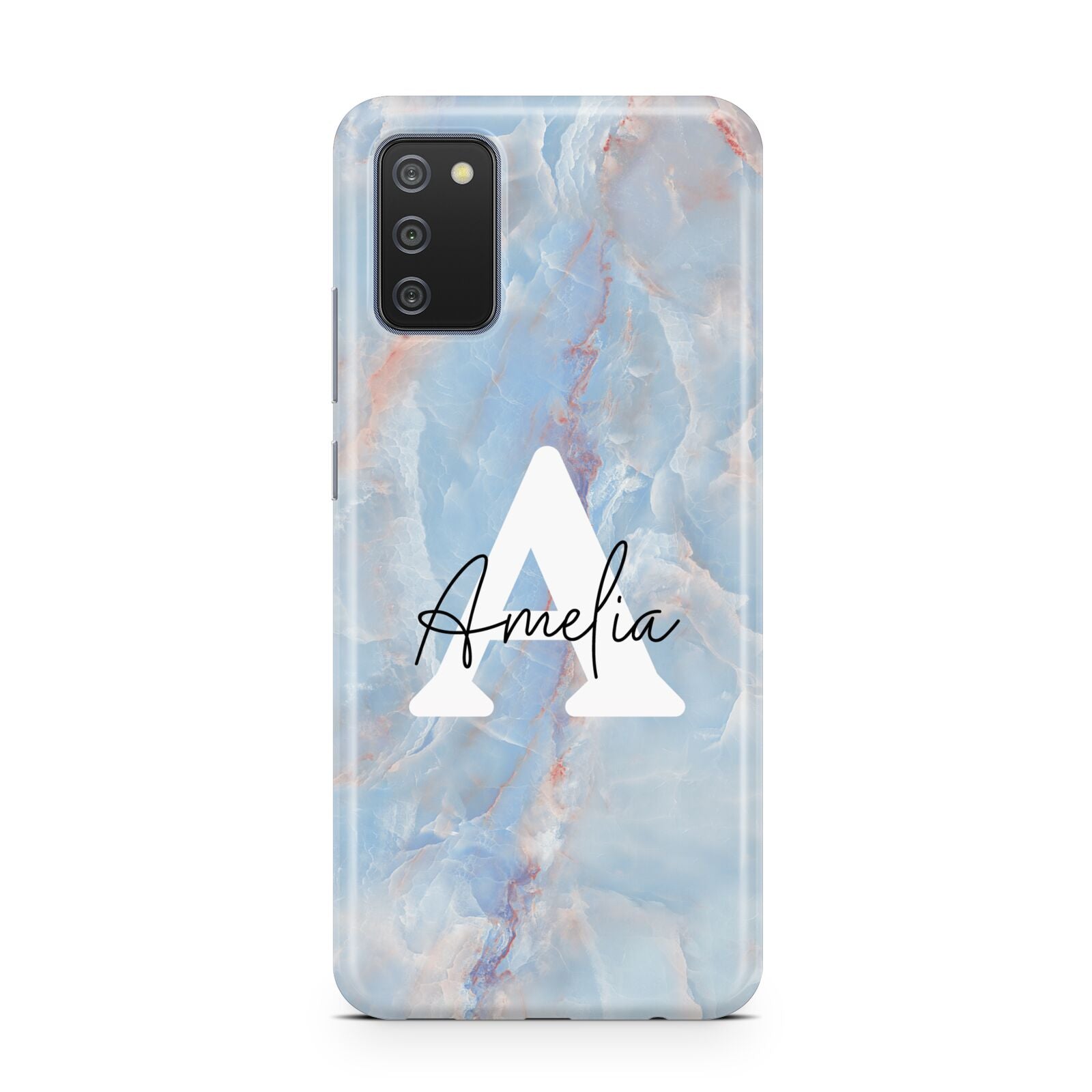 Blue Onyx Marble Samsung A02s Case