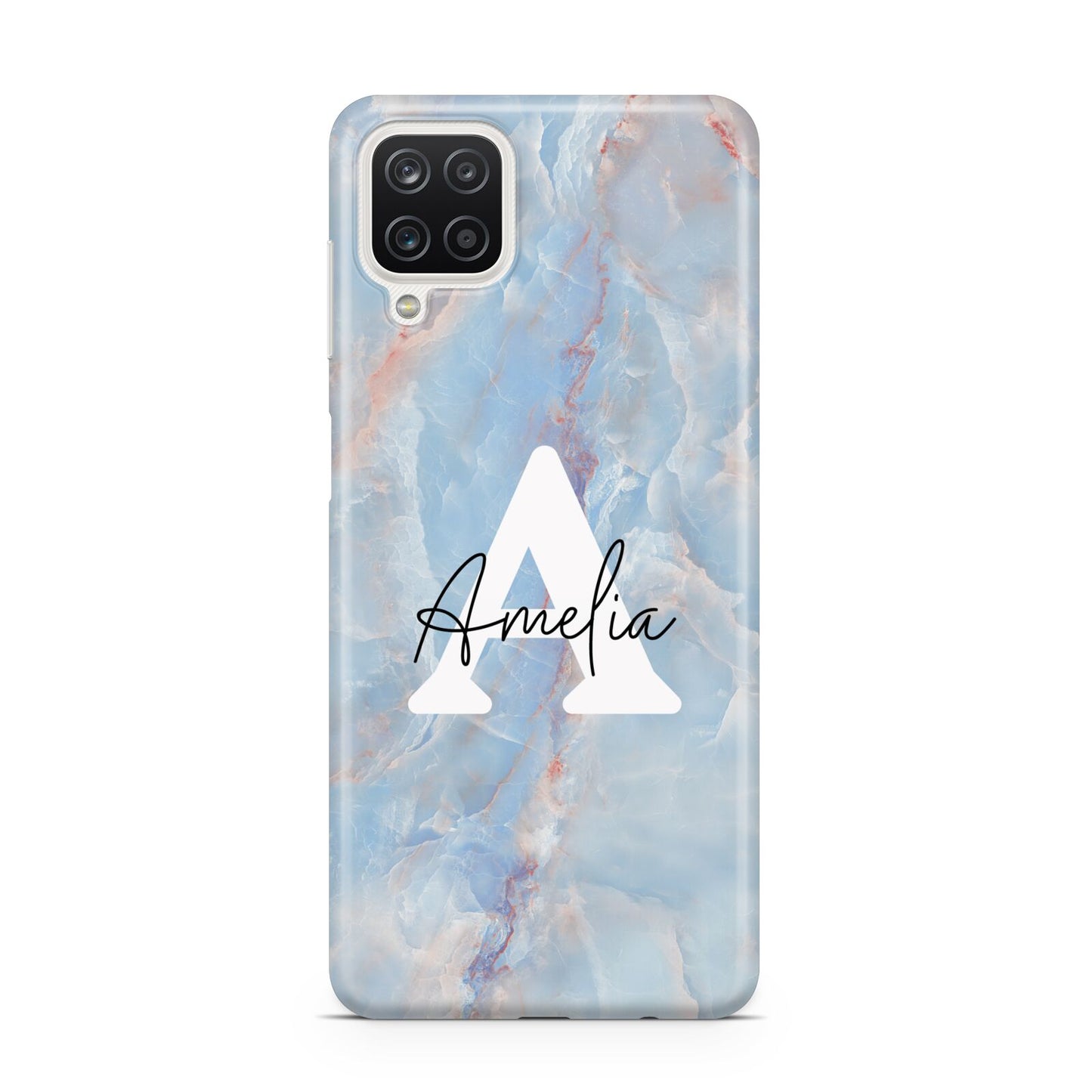 Blue Onyx Marble Samsung A12 Case