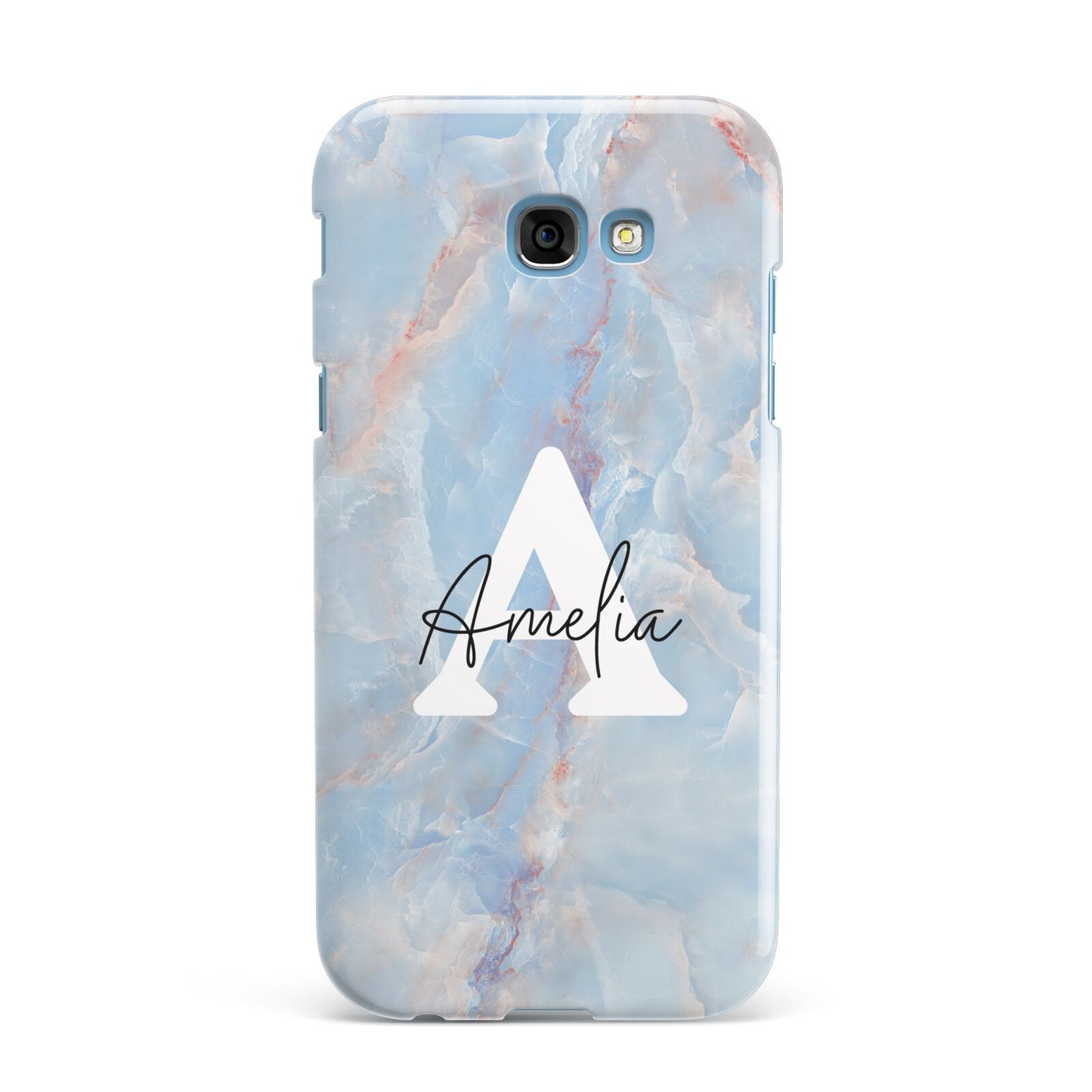 Blue Onyx Marble Samsung Galaxy A7 2017 Case