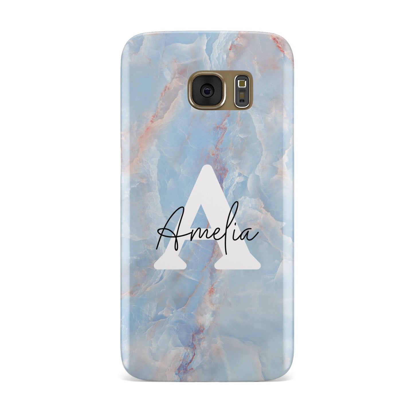 Blue Onyx Marble Samsung Galaxy Case