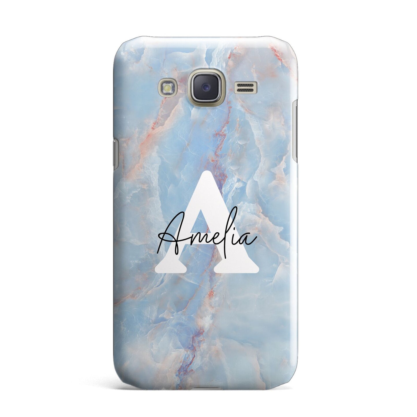 Blue Onyx Marble Samsung Galaxy J7 Case