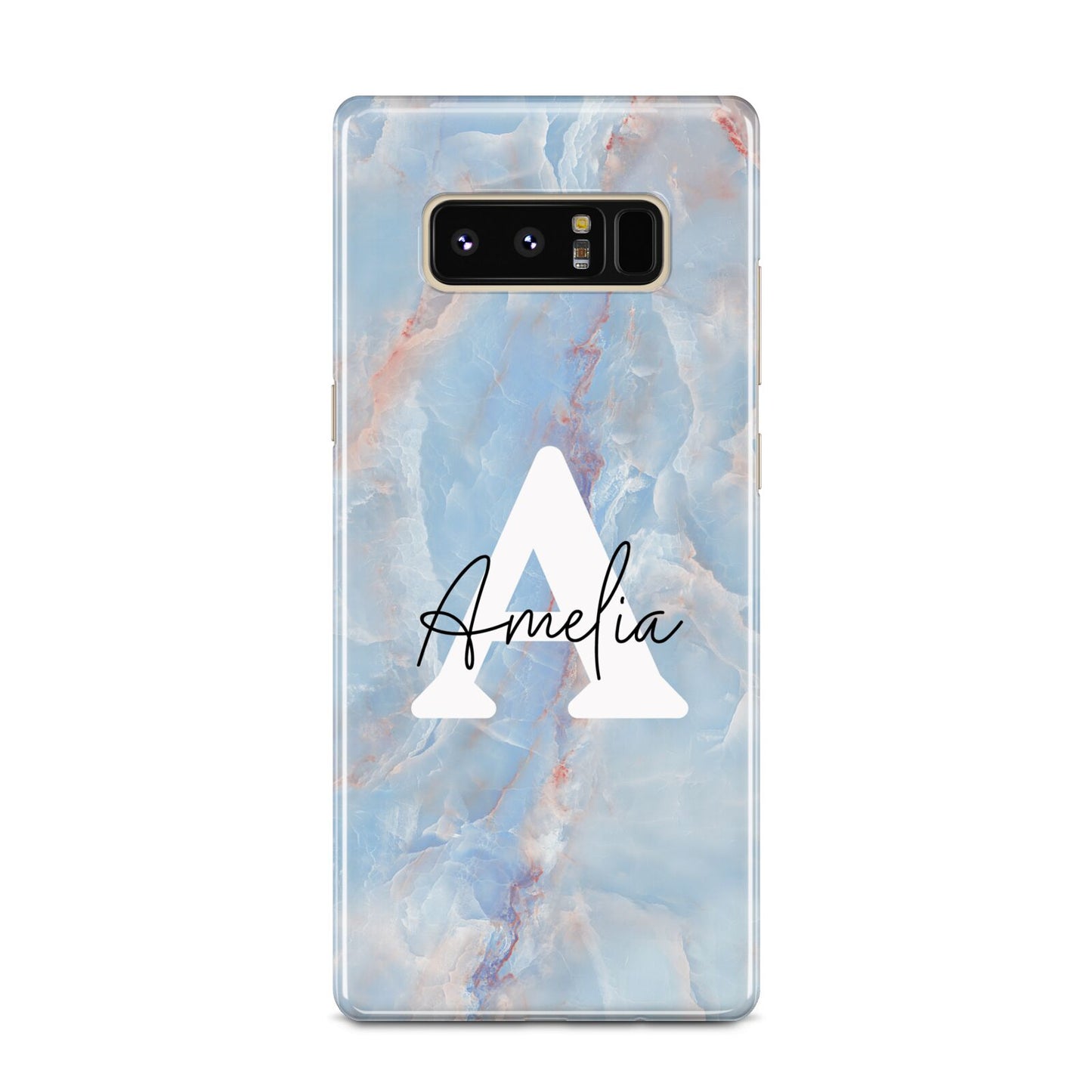 Blue Onyx Marble Samsung Galaxy Note 8 Case