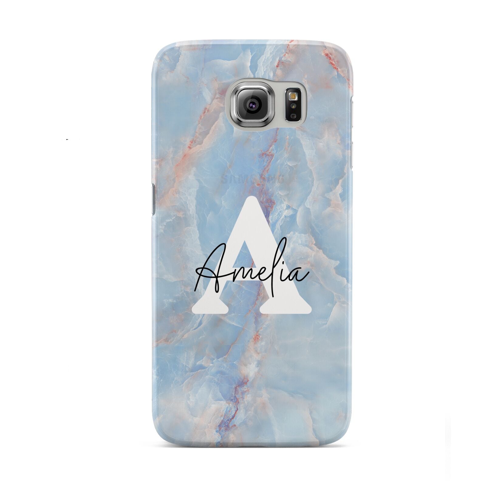 Blue Onyx Marble Samsung Galaxy S6 Case