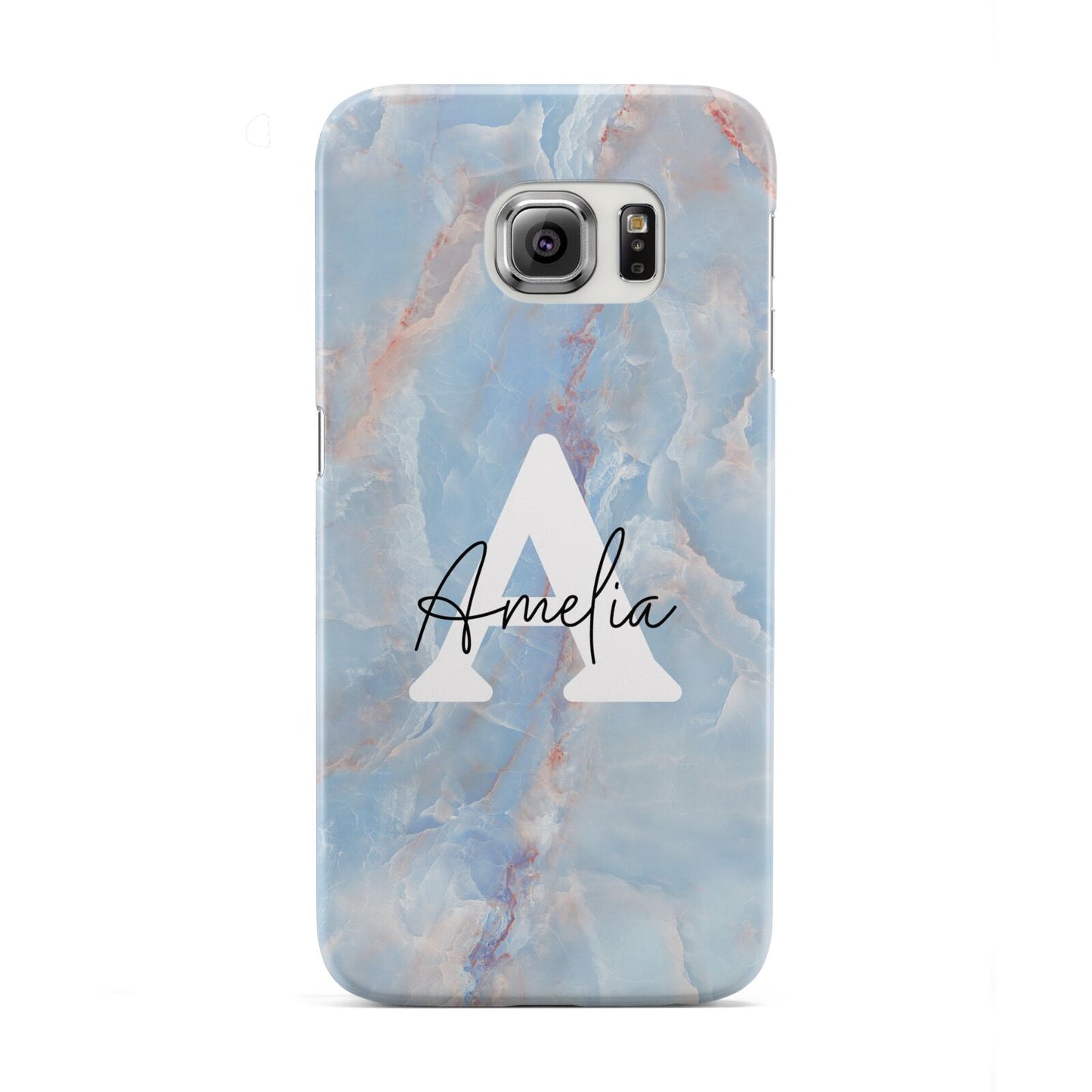 Blue Onyx Marble Samsung Galaxy S6 Edge Case