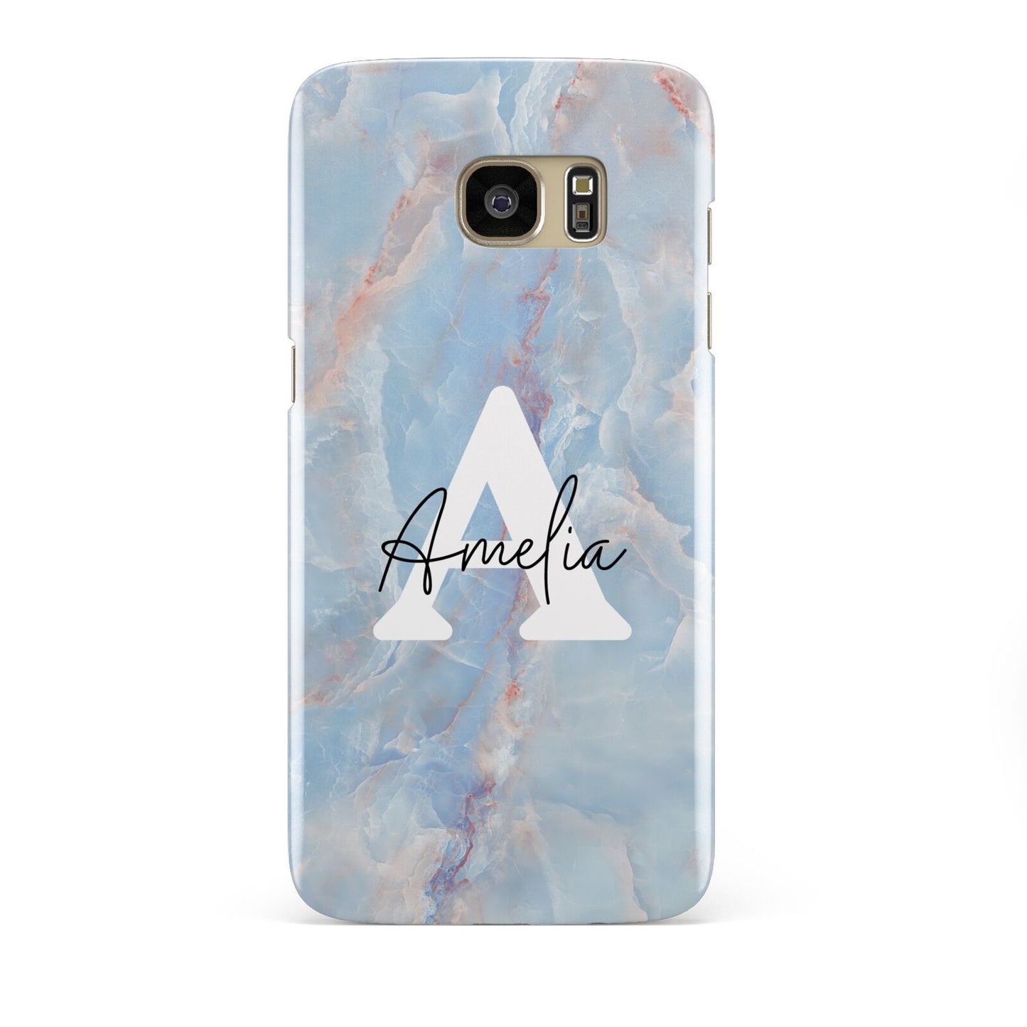 Blue Onyx Marble Samsung Galaxy S7 Edge Case