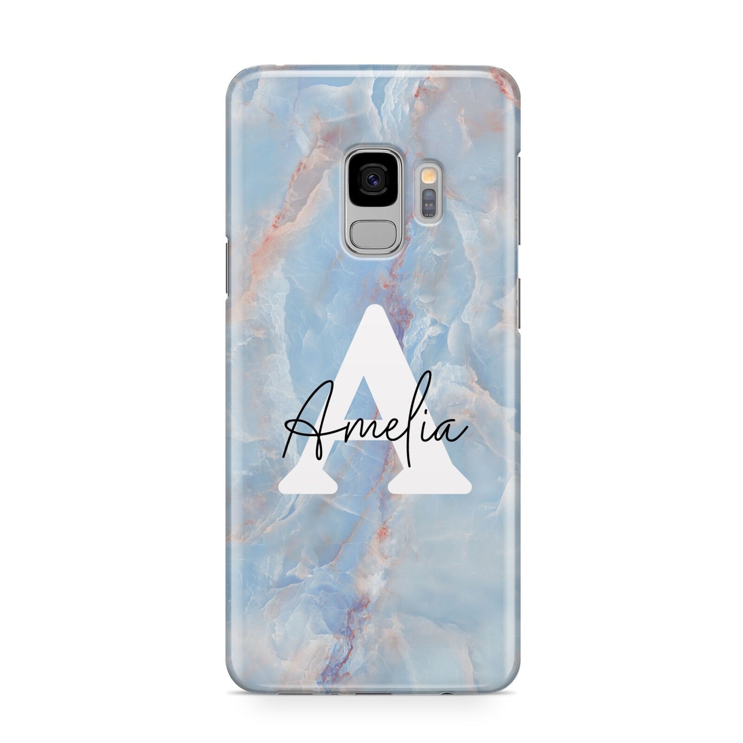 Blue Onyx Marble Samsung Galaxy S9 Case