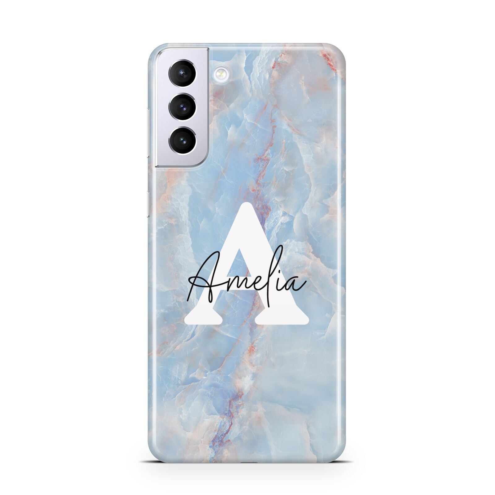 Blue Onyx Marble Samsung S21 Plus Case