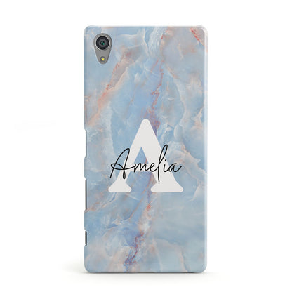 Blue Onyx Marble Sony Xperia Case