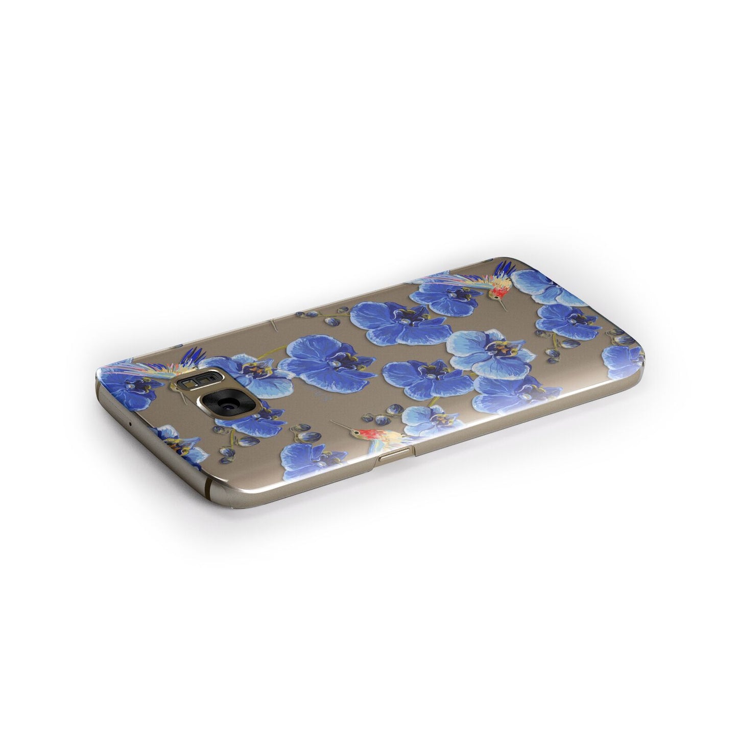 Blue Orchid Samsung Galaxy Case Side Close Up