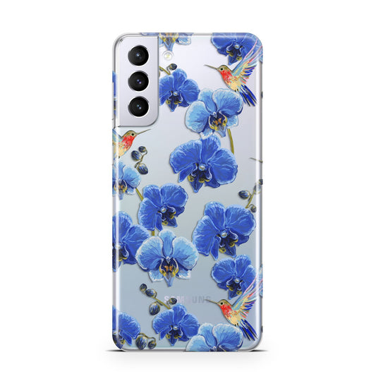 Blue Orchid Samsung S21 Plus Phone Case