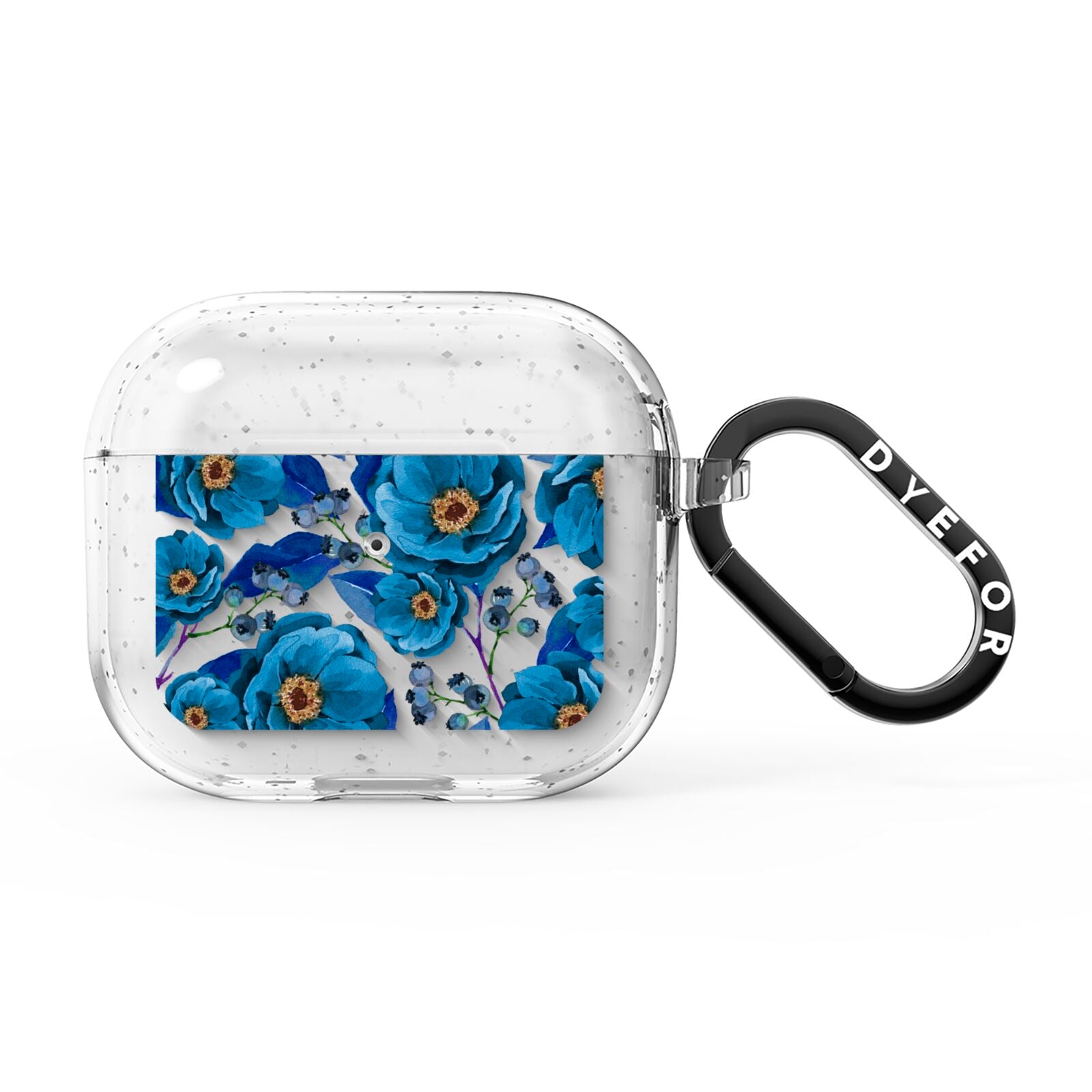 Blue Peonies AirPods Glitter Case 3rd Gen